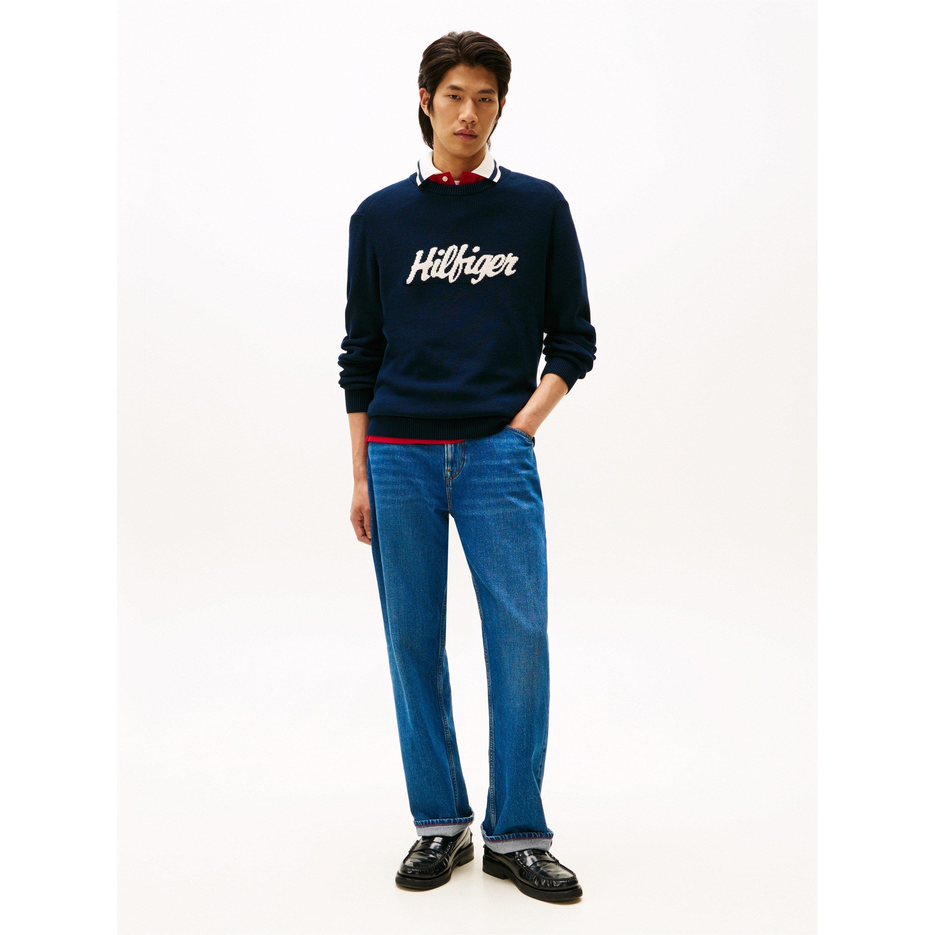 Night Navy - Tommy Hilfiger - Tommy Tommy Logo Knt Sn61 - 4
