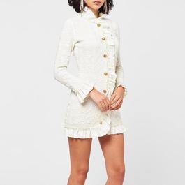 Alexander Wang Smocked Ruffle Mini Dress