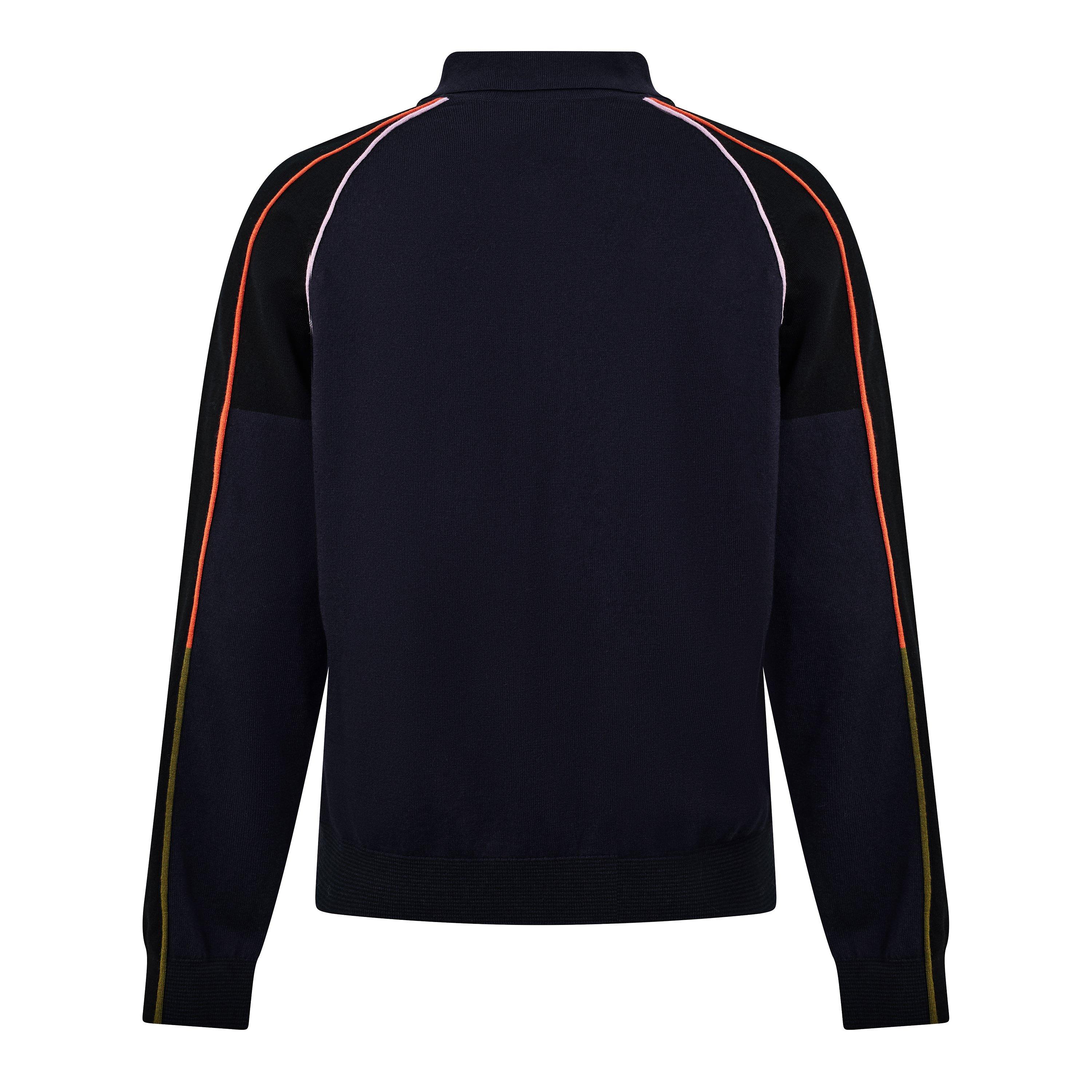 Navy 49 - PS Paul Smith - Men's Merino V-Neck Long-Sleeve Cardigan - 2