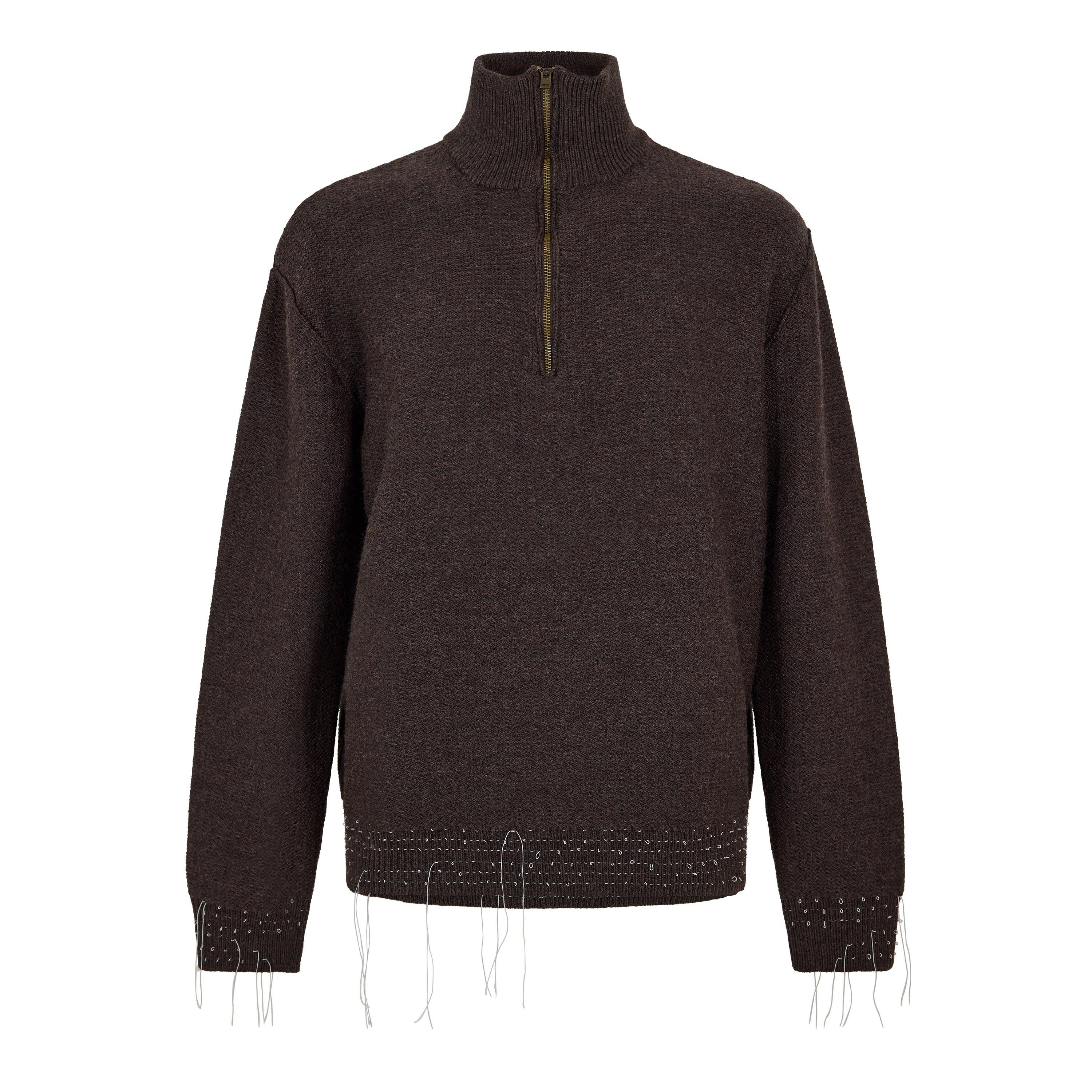 Maison Margiela MMM Broken Gauge Knt Sn61 - Brown - Medium