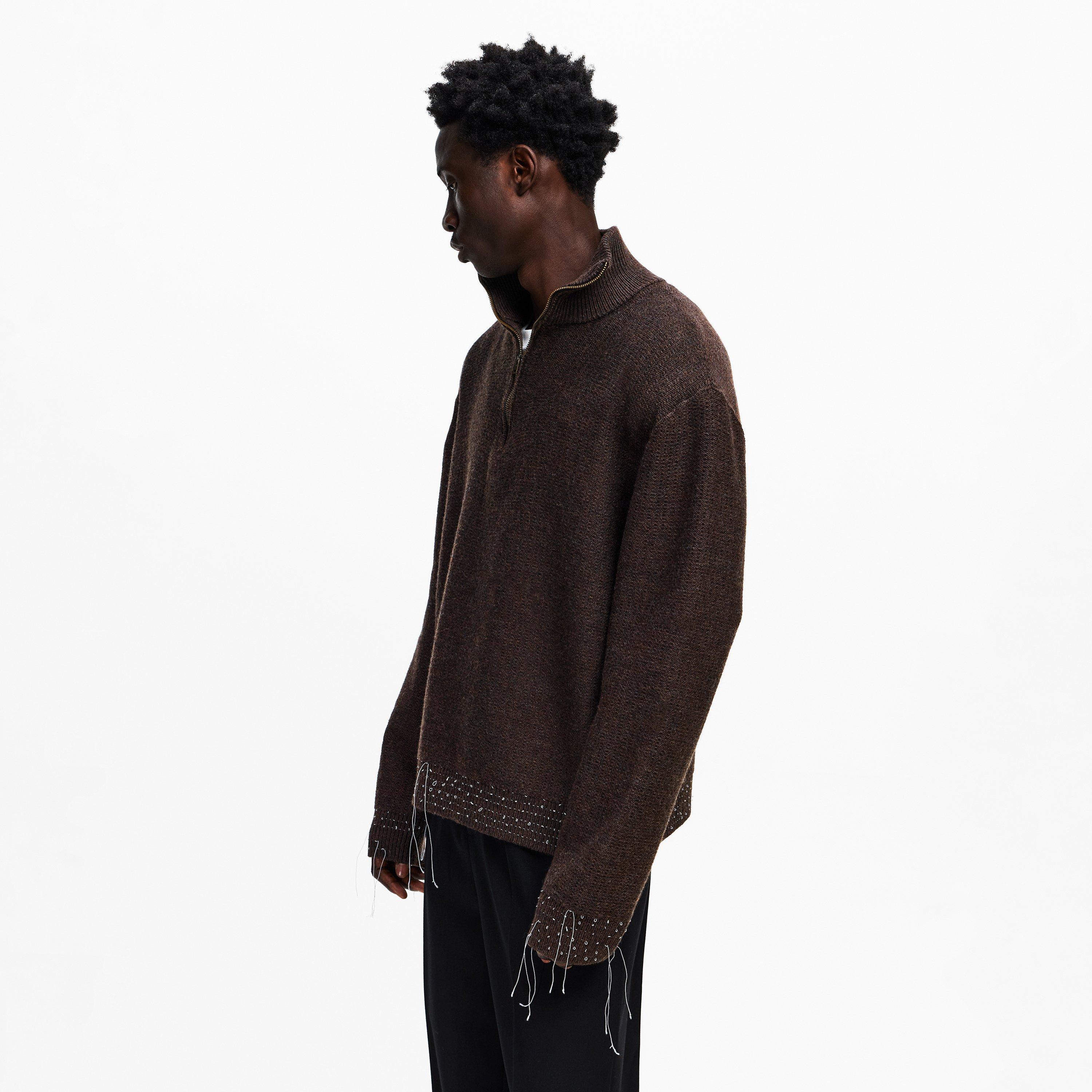 Brown - Maison Margiela - MMM Broken Gauge Knt Sn61 - 3