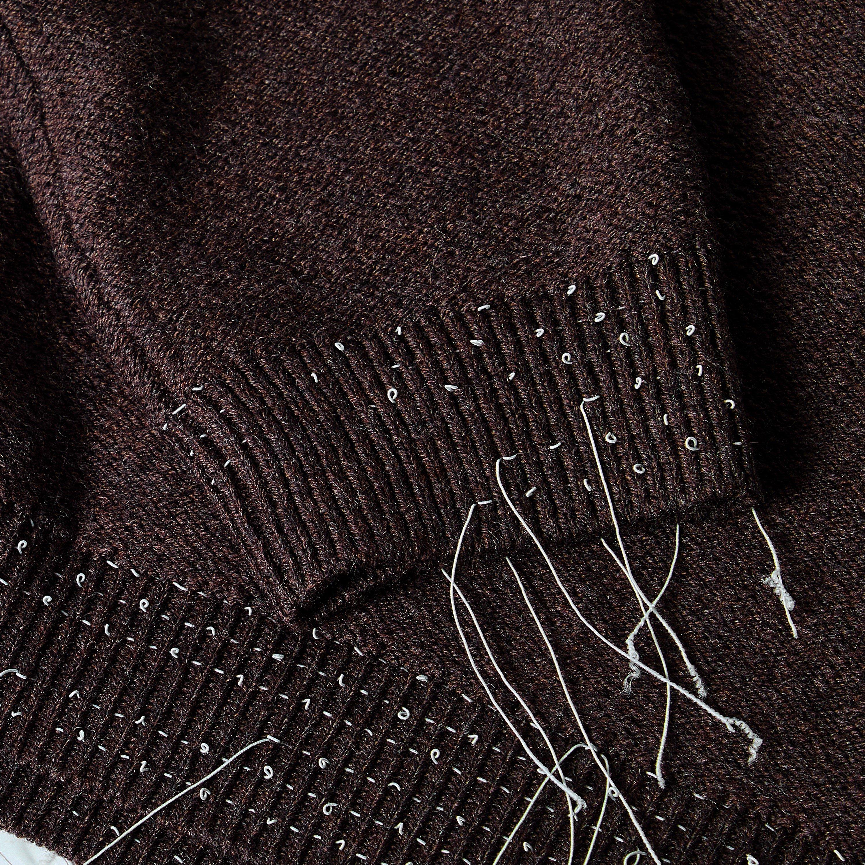 Brown - Maison Margiela - MMM Broken Gauge Knt Sn61 - 5