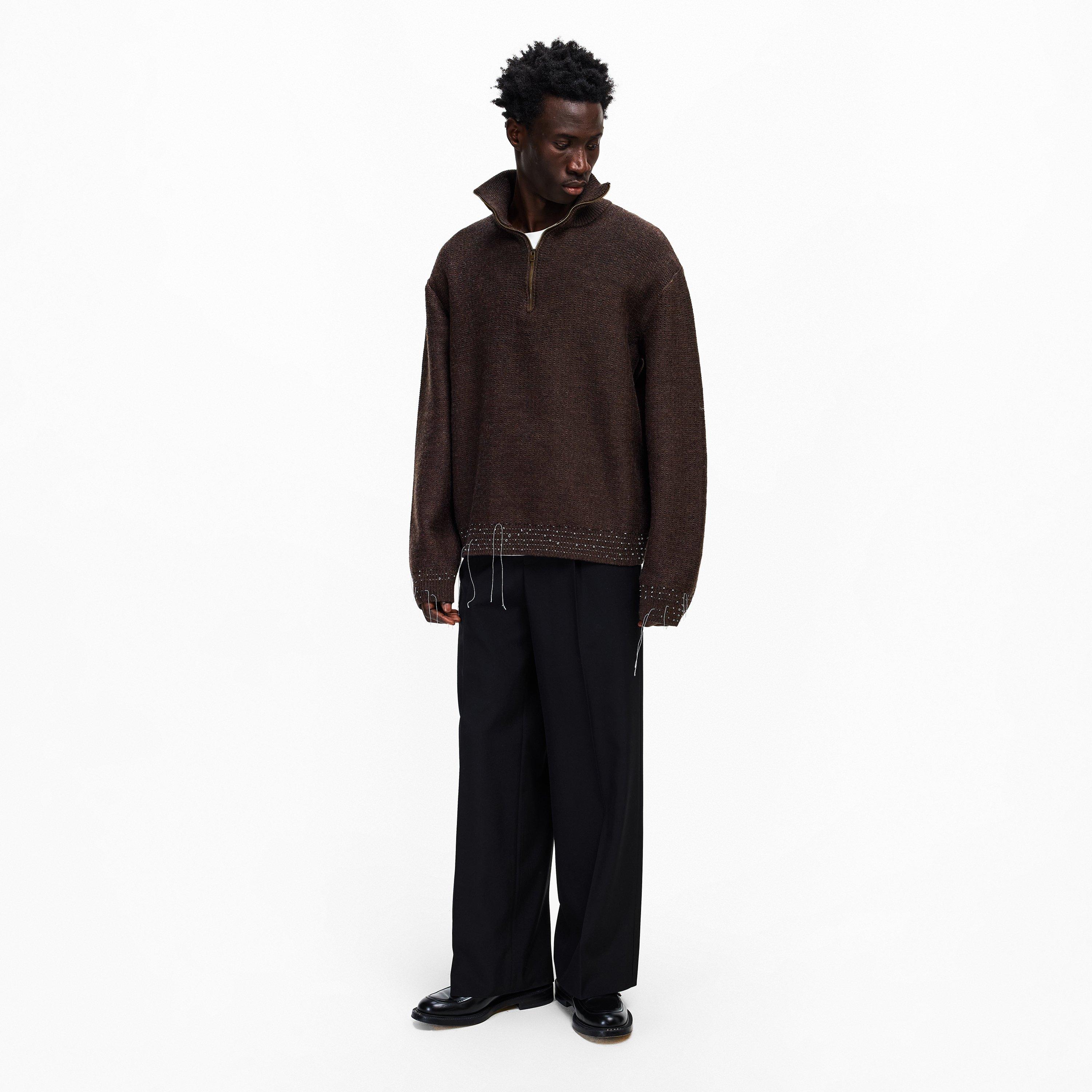 Brown - Maison Margiela - MMM Broken Gauge Knt Sn61 - 6