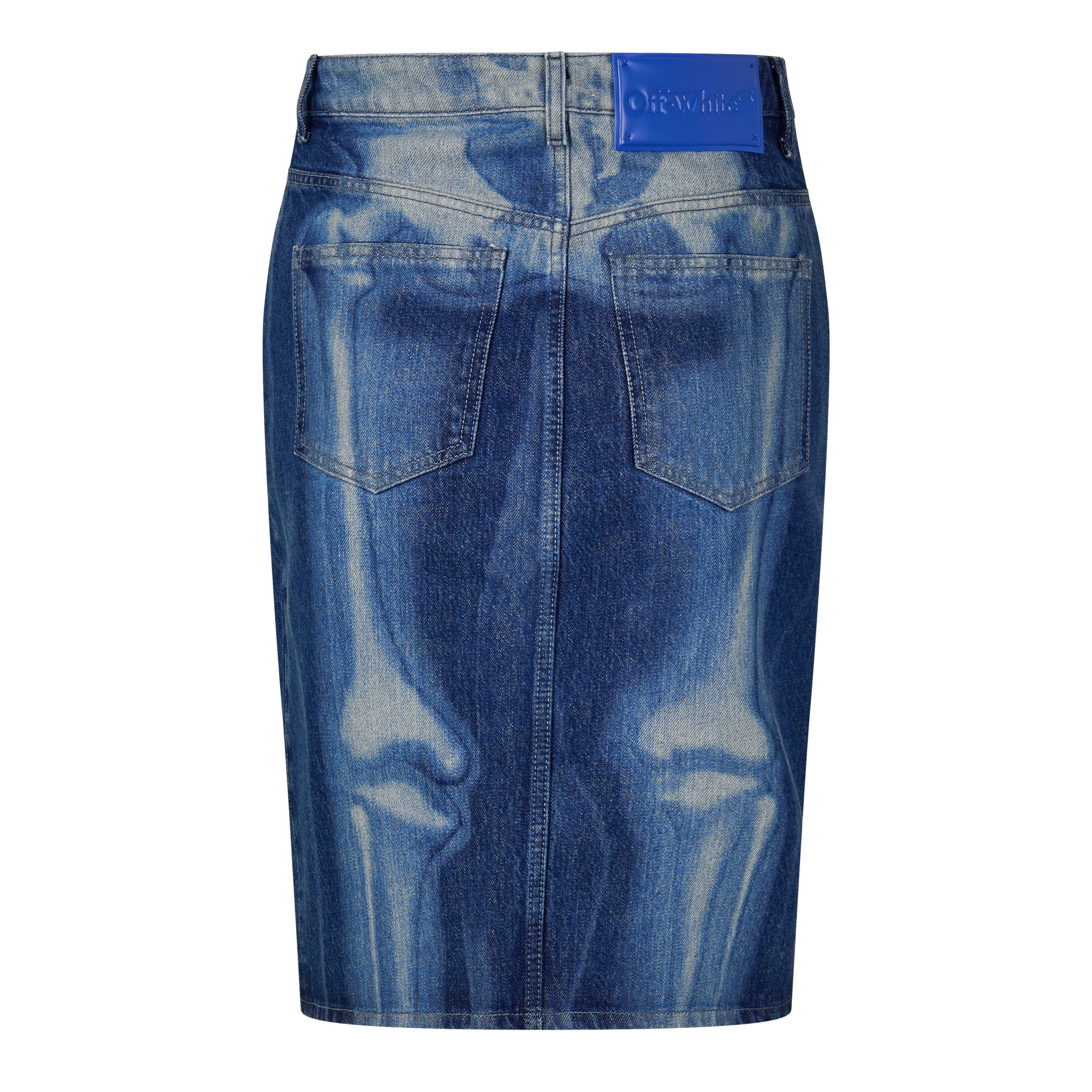 Blau - Off White - Women's Denim Skirt - 2