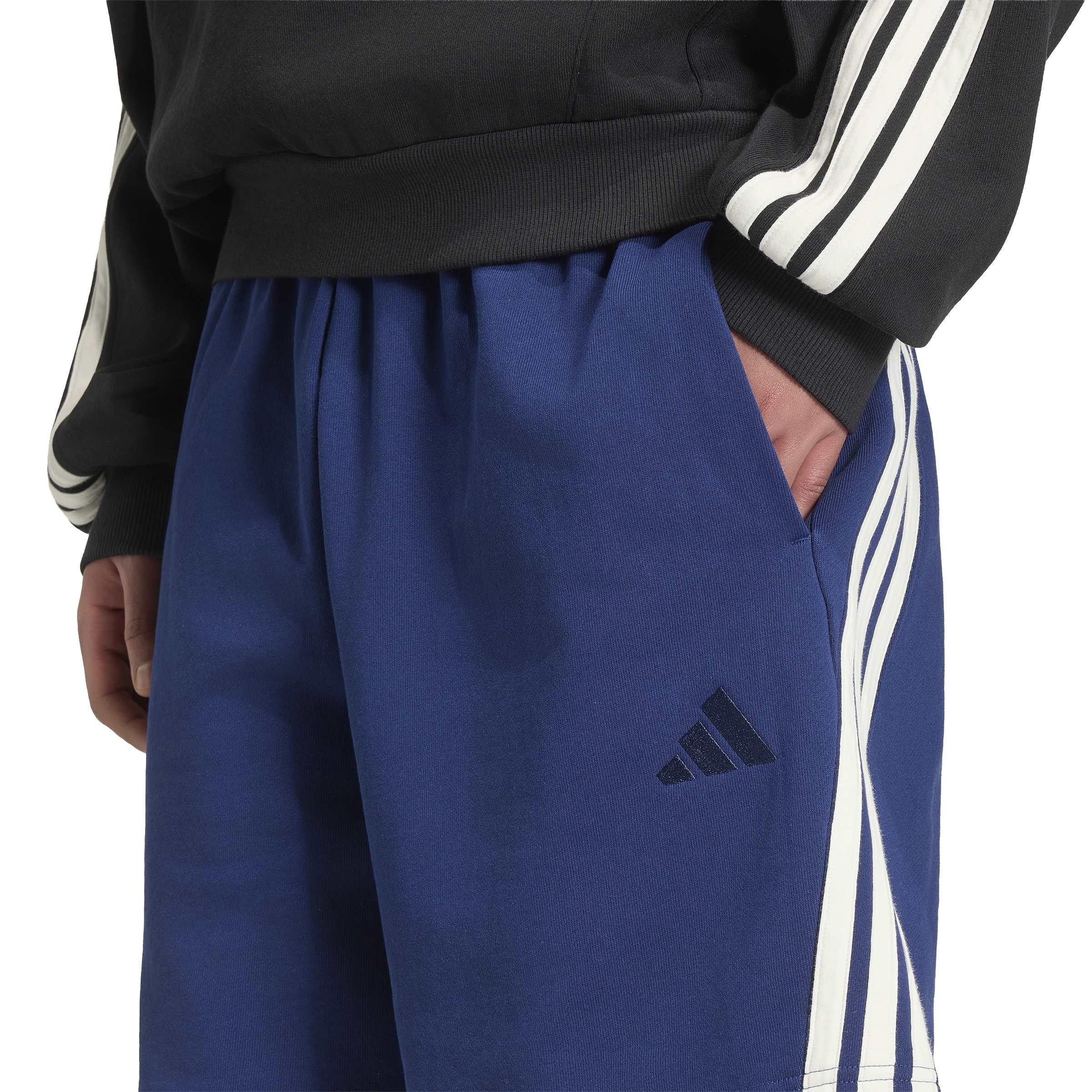 Blue/Off White - adidas - Men's Woven Tracksuit Shorts - 4