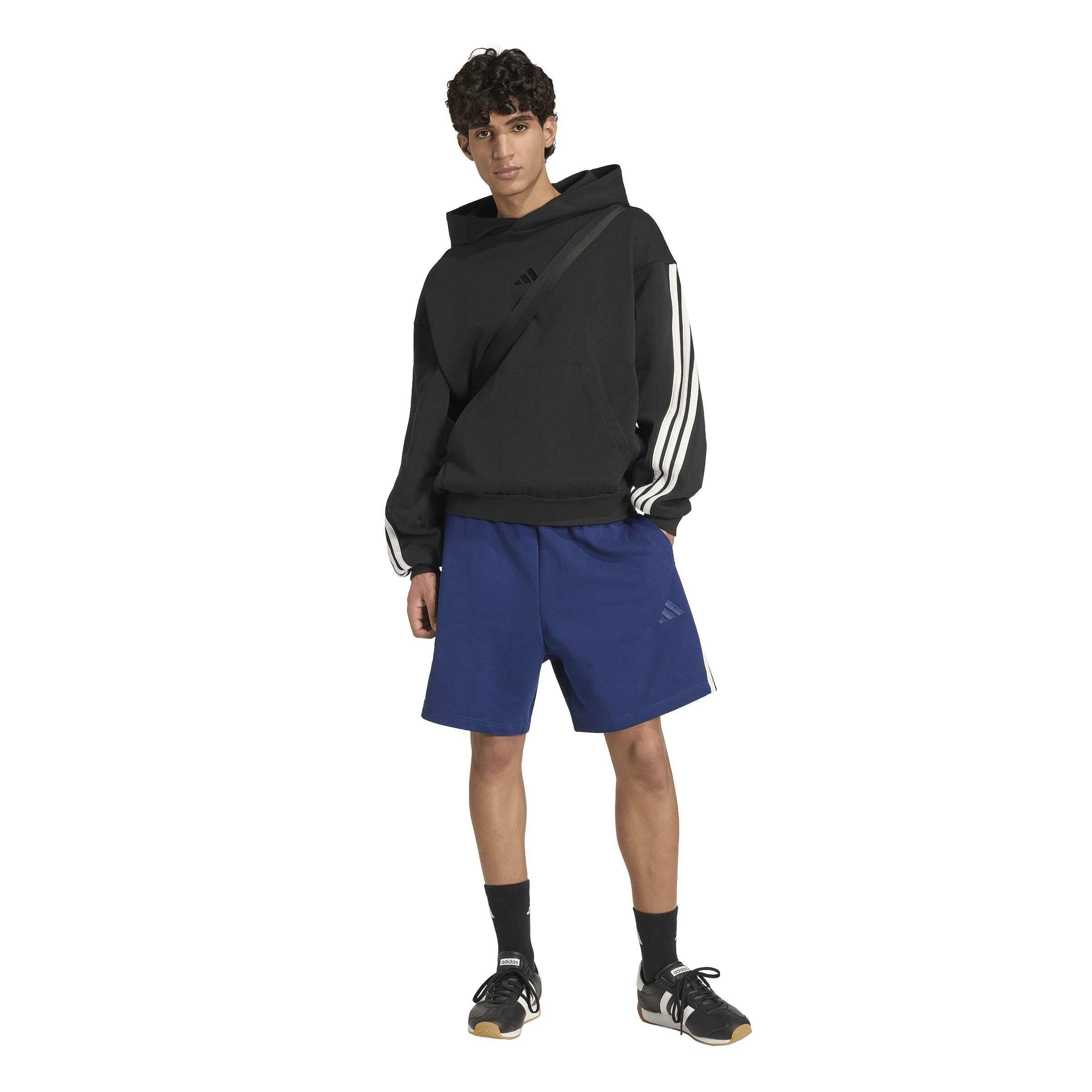 Blue/Off White - adidas - Men's Woven Tracksuit Shorts - 6