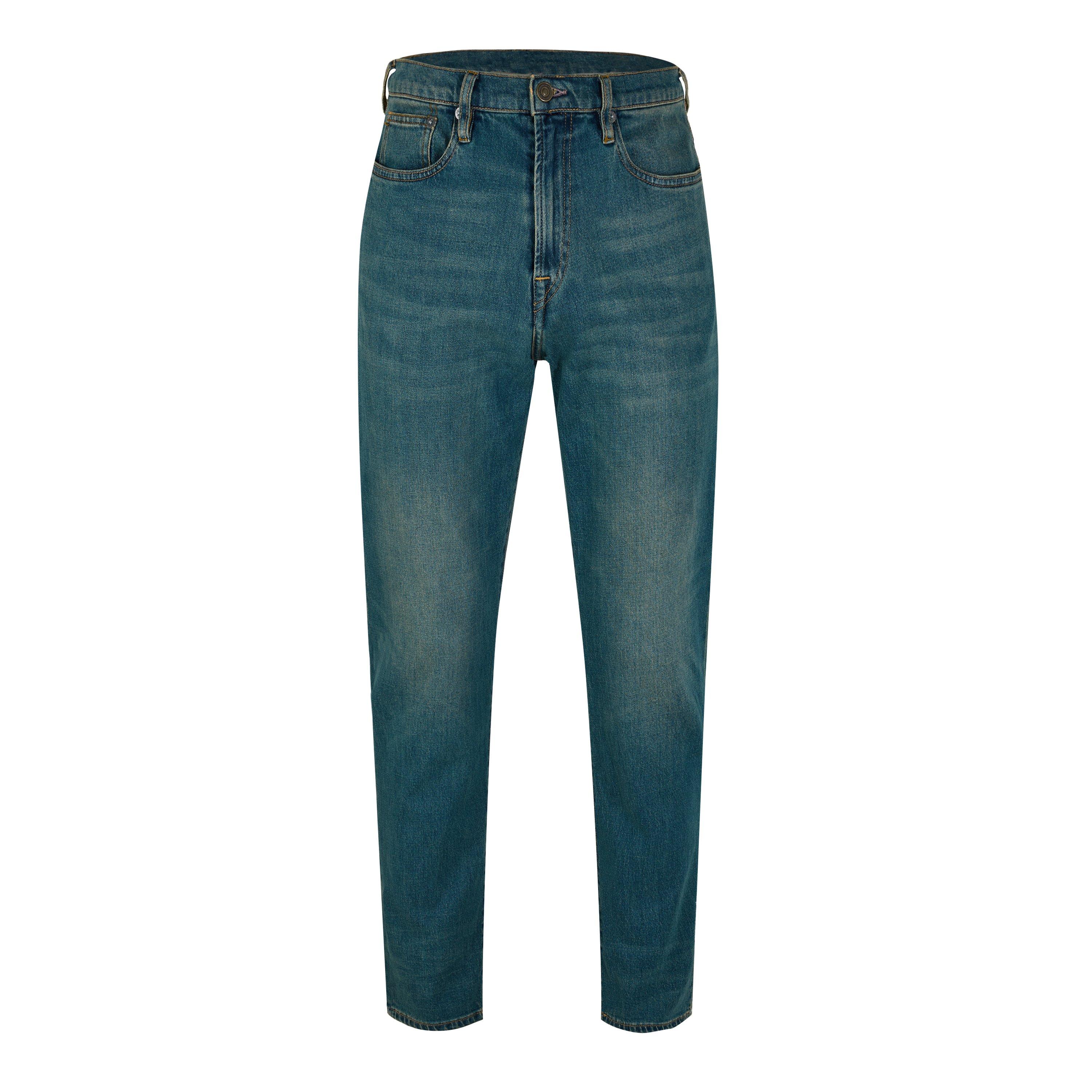 Men's Relaxed Cotton Tapered Jeans