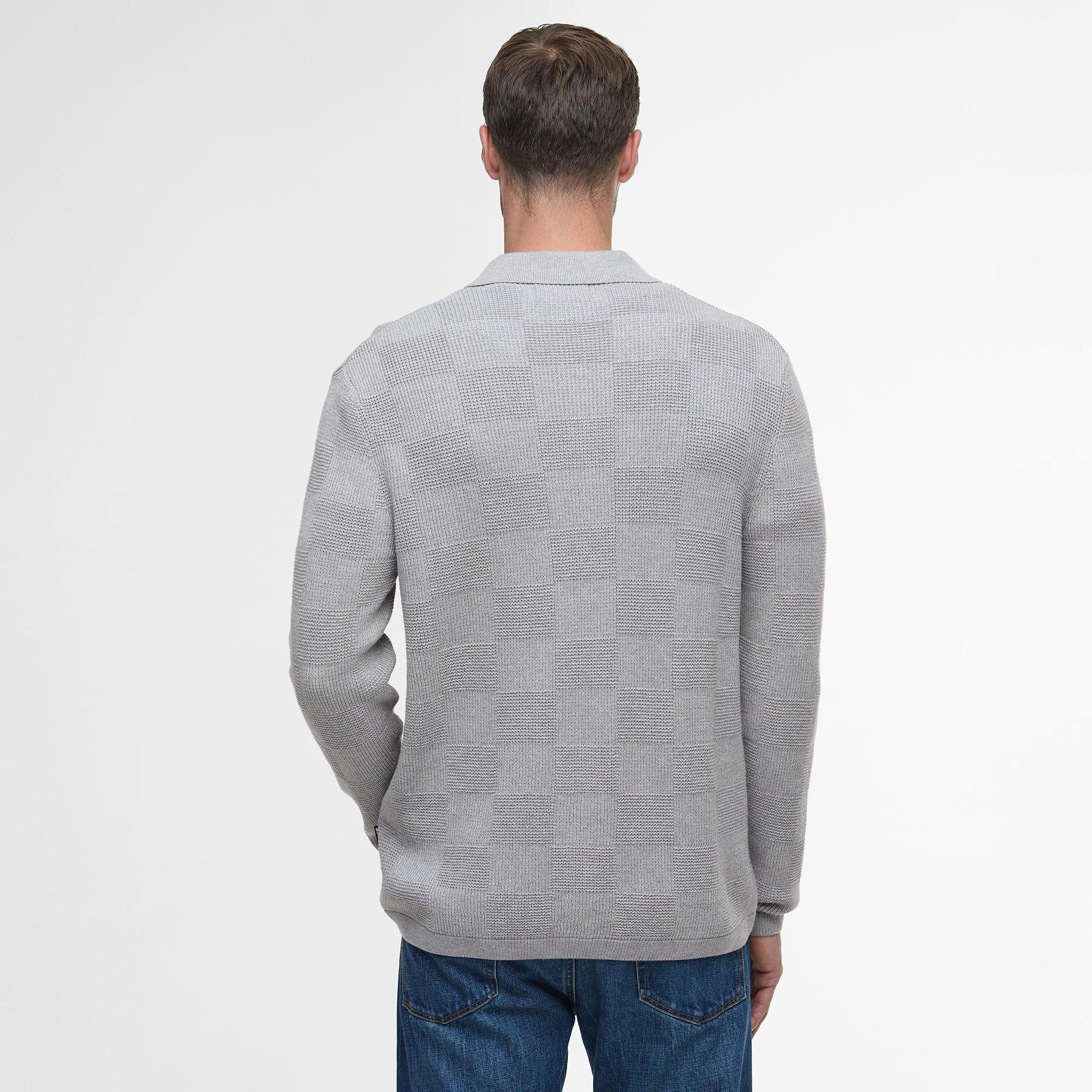 Grey Marl GY52 - Barbour - Mens Falton Cardigan - 3