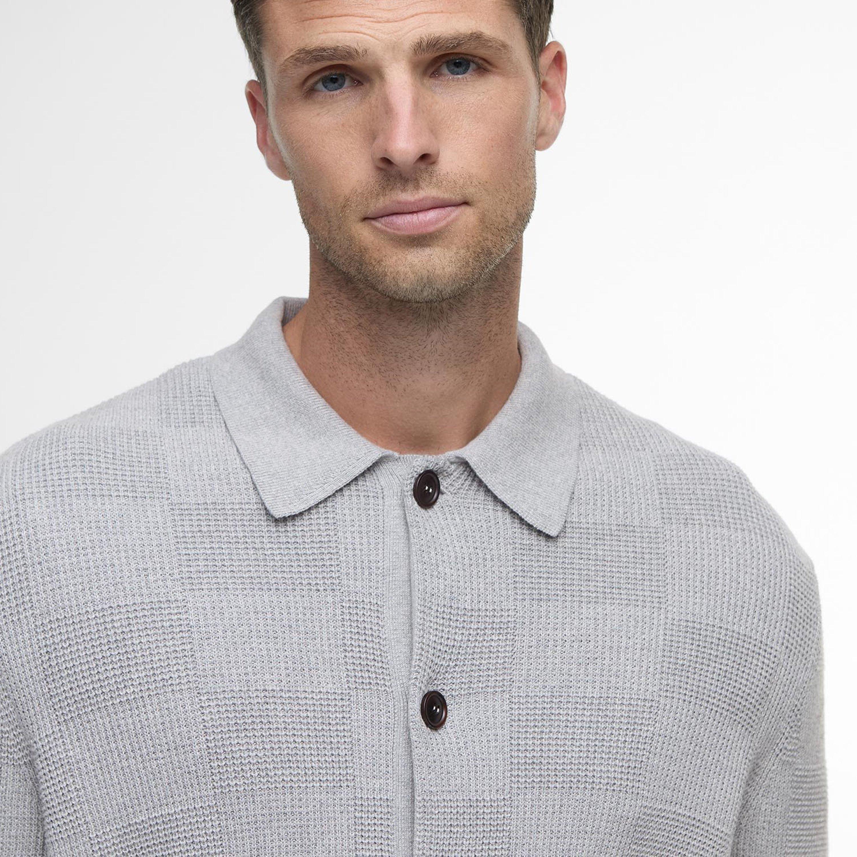 Grey Marl GY52 - Barbour - Mens Falton Cardigan - 4