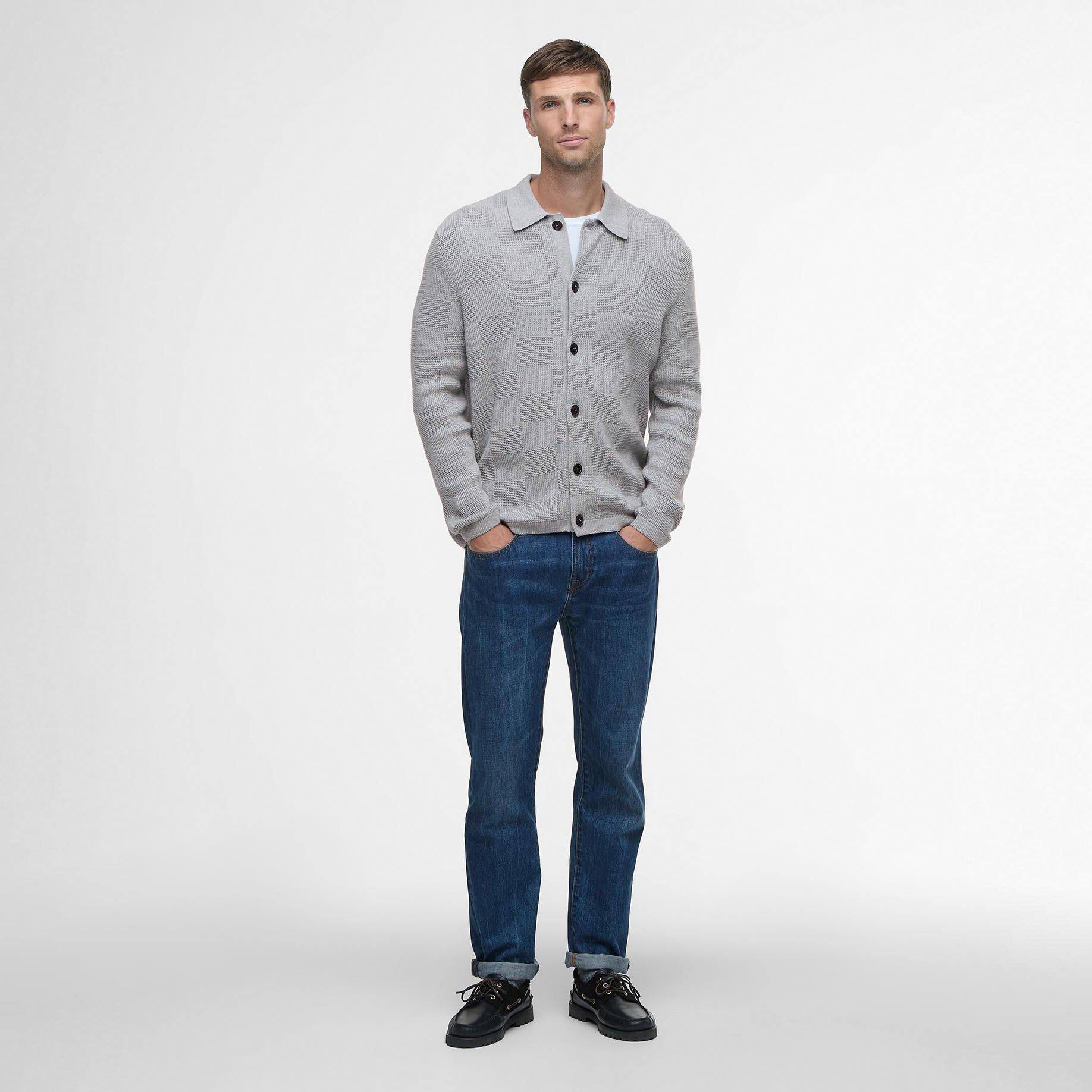 Grey Marl GY52 - Barbour - Mens Falton Cardigan - 6