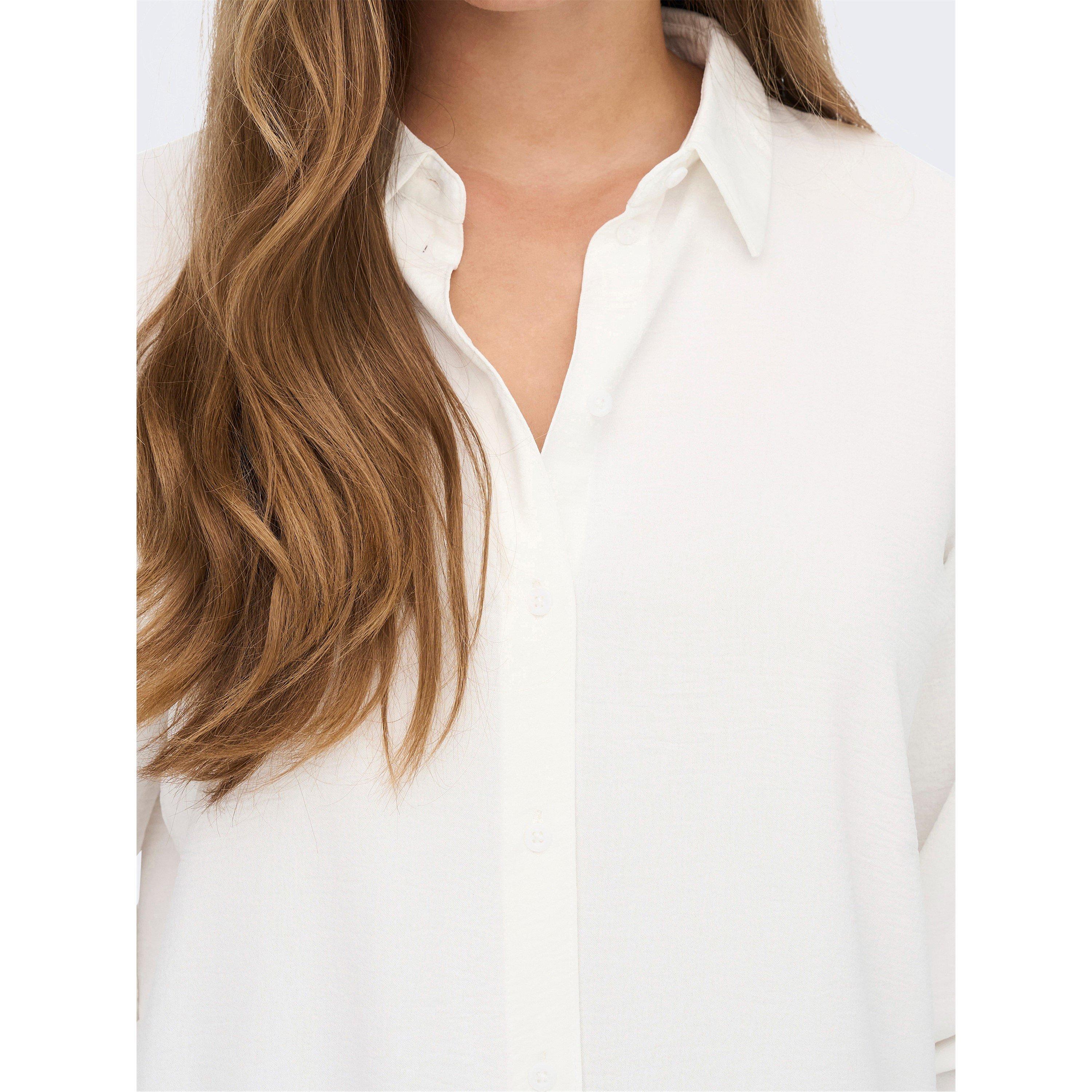 Cloud Dancer - Only - Women's Long Sleeve Plain Shirt - 4