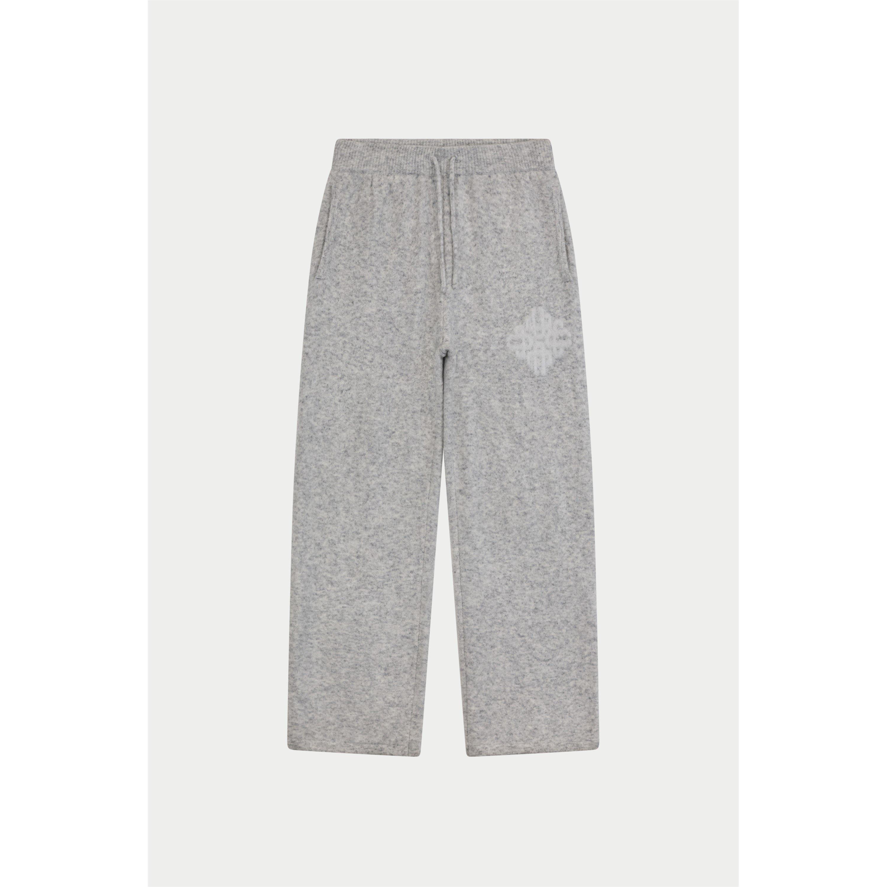 The Couture Club Men's Fluffy Knitted Trousers - Grey Marl - Large