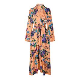 Off White Floral Dressing Gown