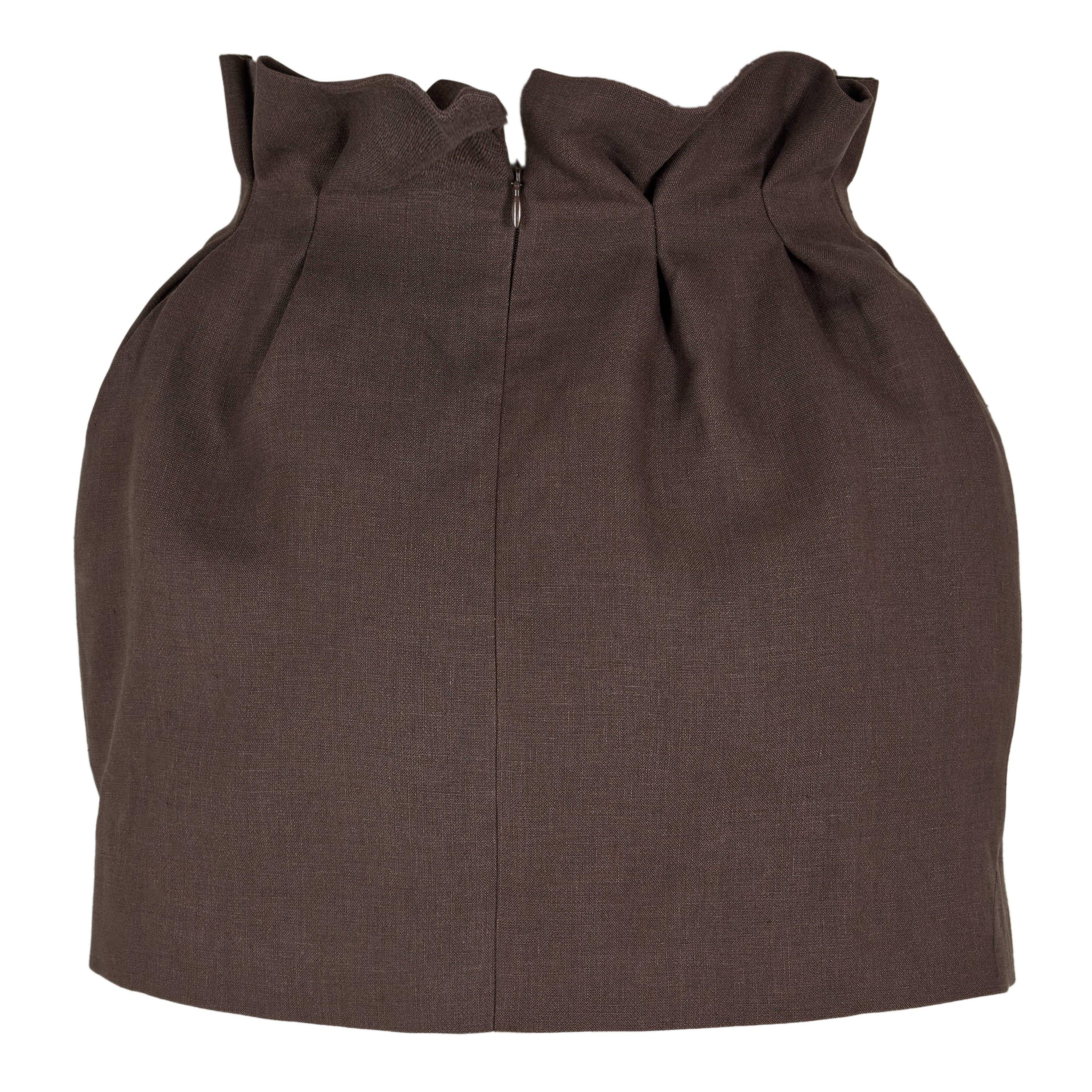 Brown - Magda Butrym - Women's Skirt 08 Mini - 2