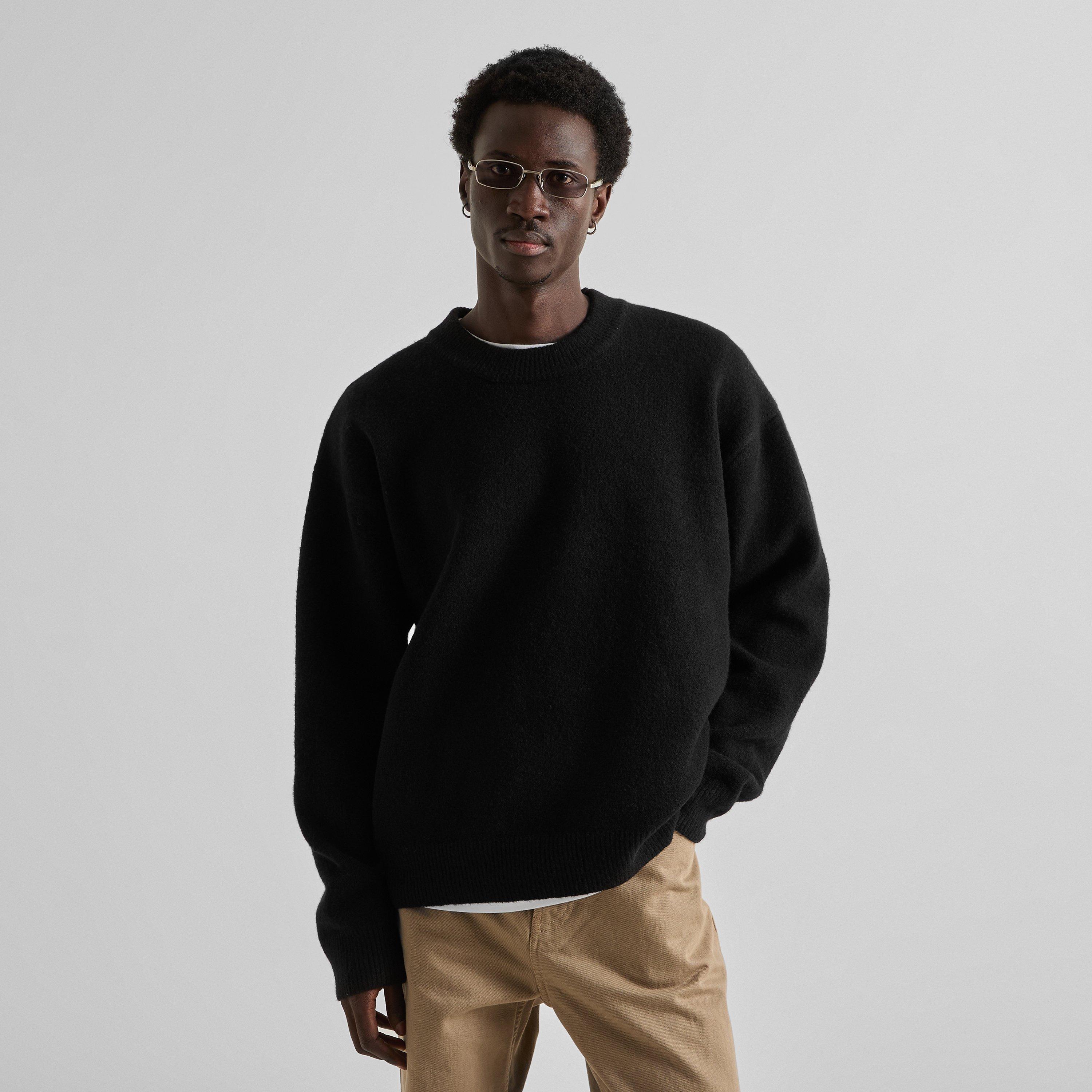 Black - The Couture Club - Men's Copy Crew-Neck Jumper - 3