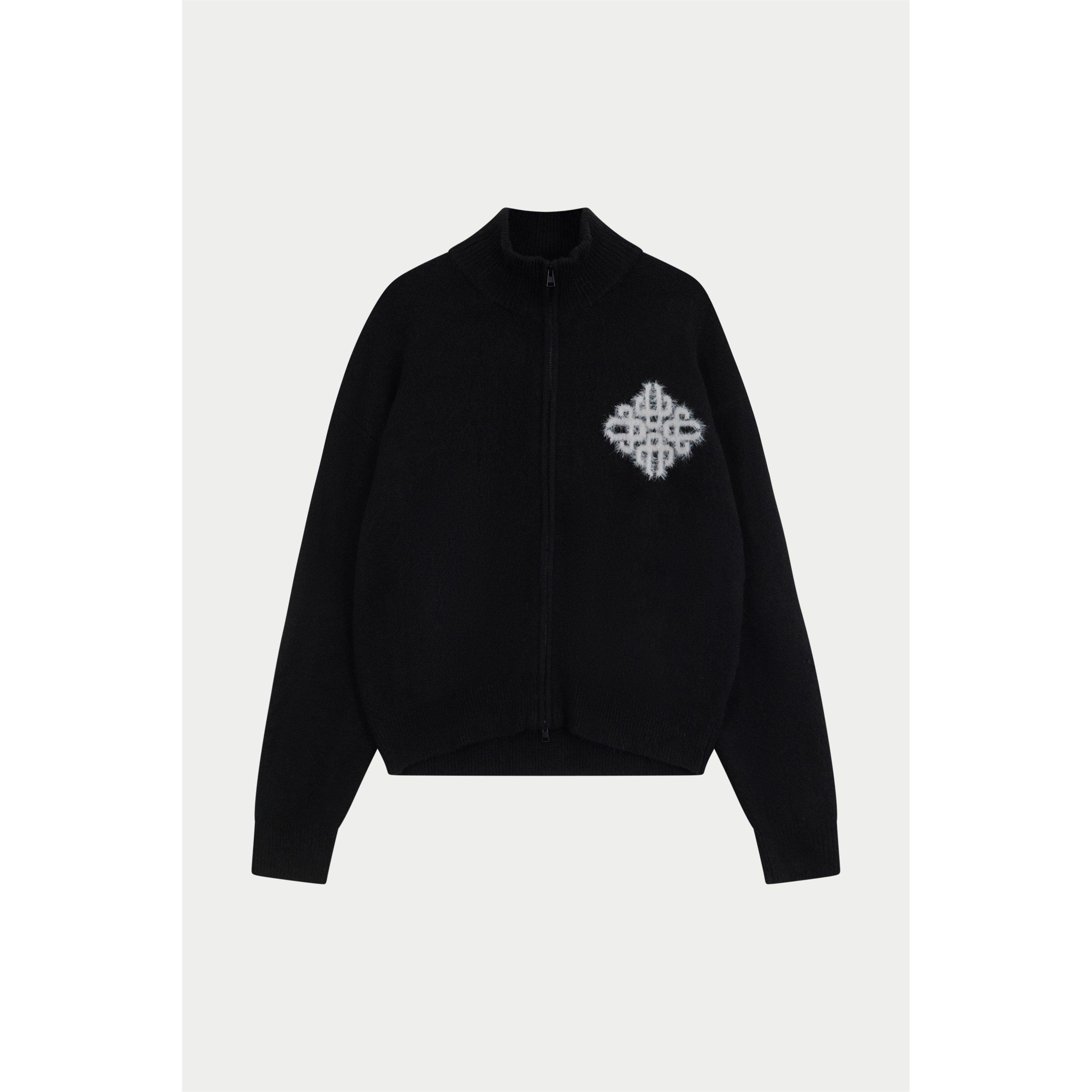 Black - The Couture Club - Couture Fluffy Zip T Sn64 - 1