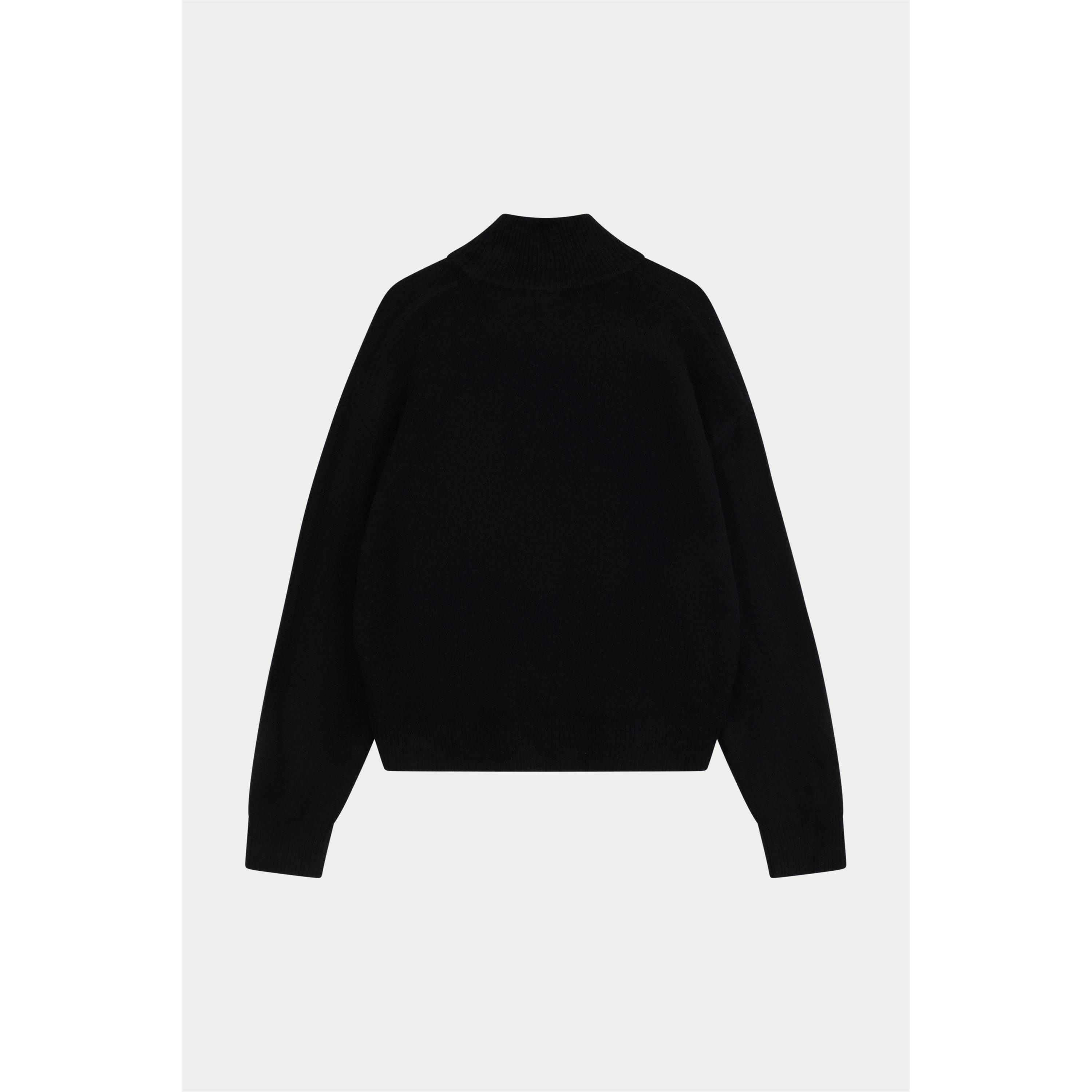 Black - The Couture Club - Couture Fluffy Zip T Sn64 - 2