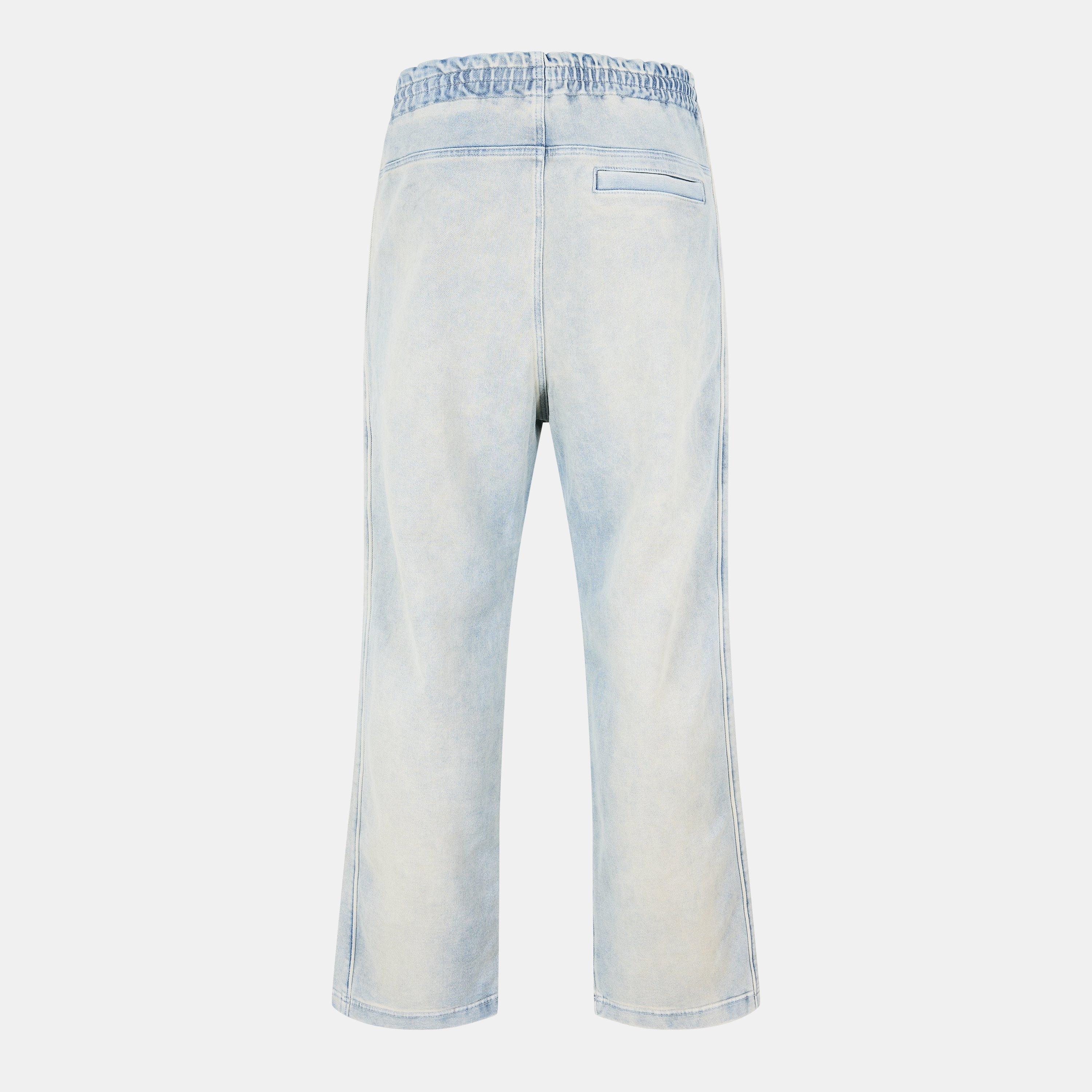 Blue Denim - Diesel - Unisex Adults Wide Leg Jeans - 2