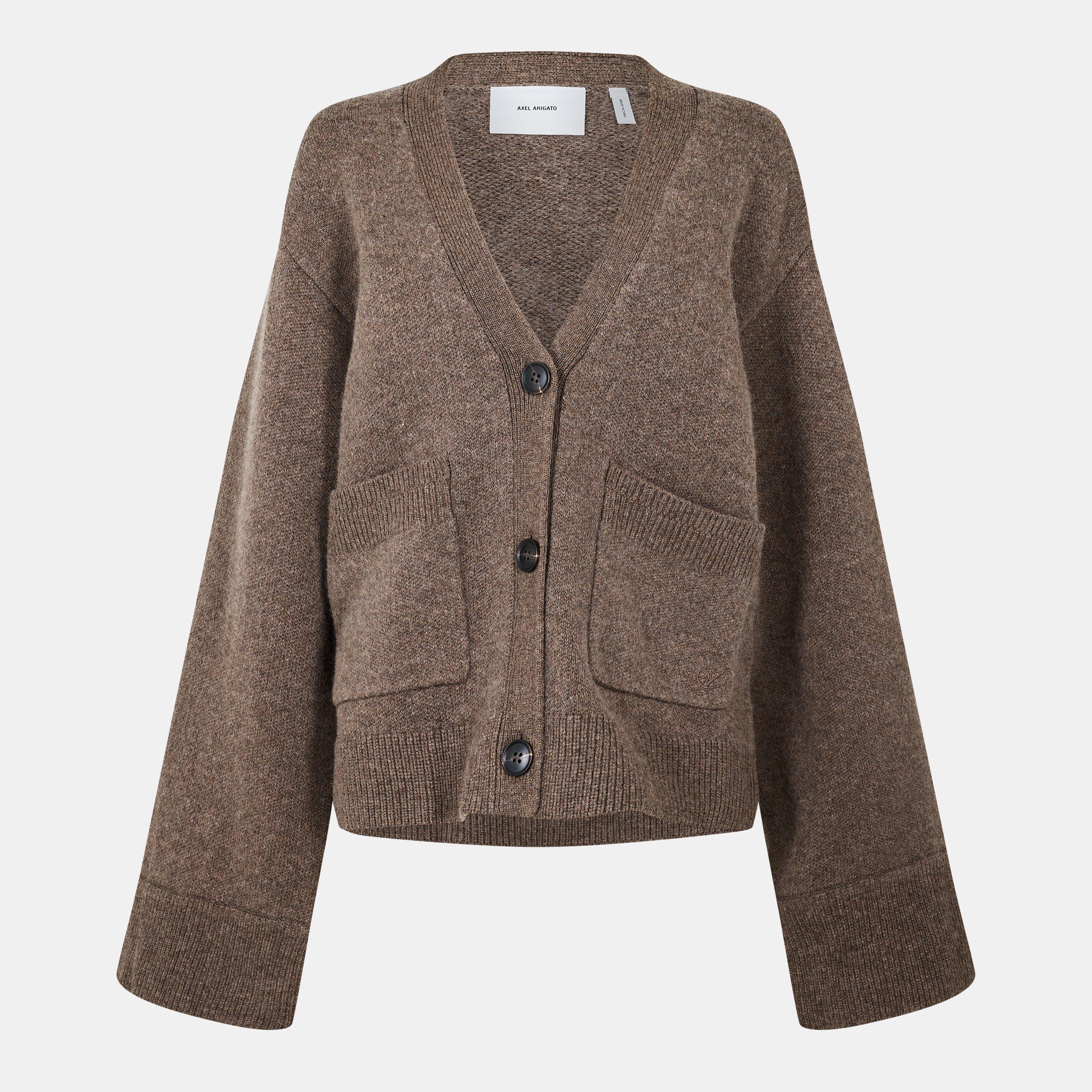 Brown - Axel Arigato - Women's Relaxed Cardigan - 1