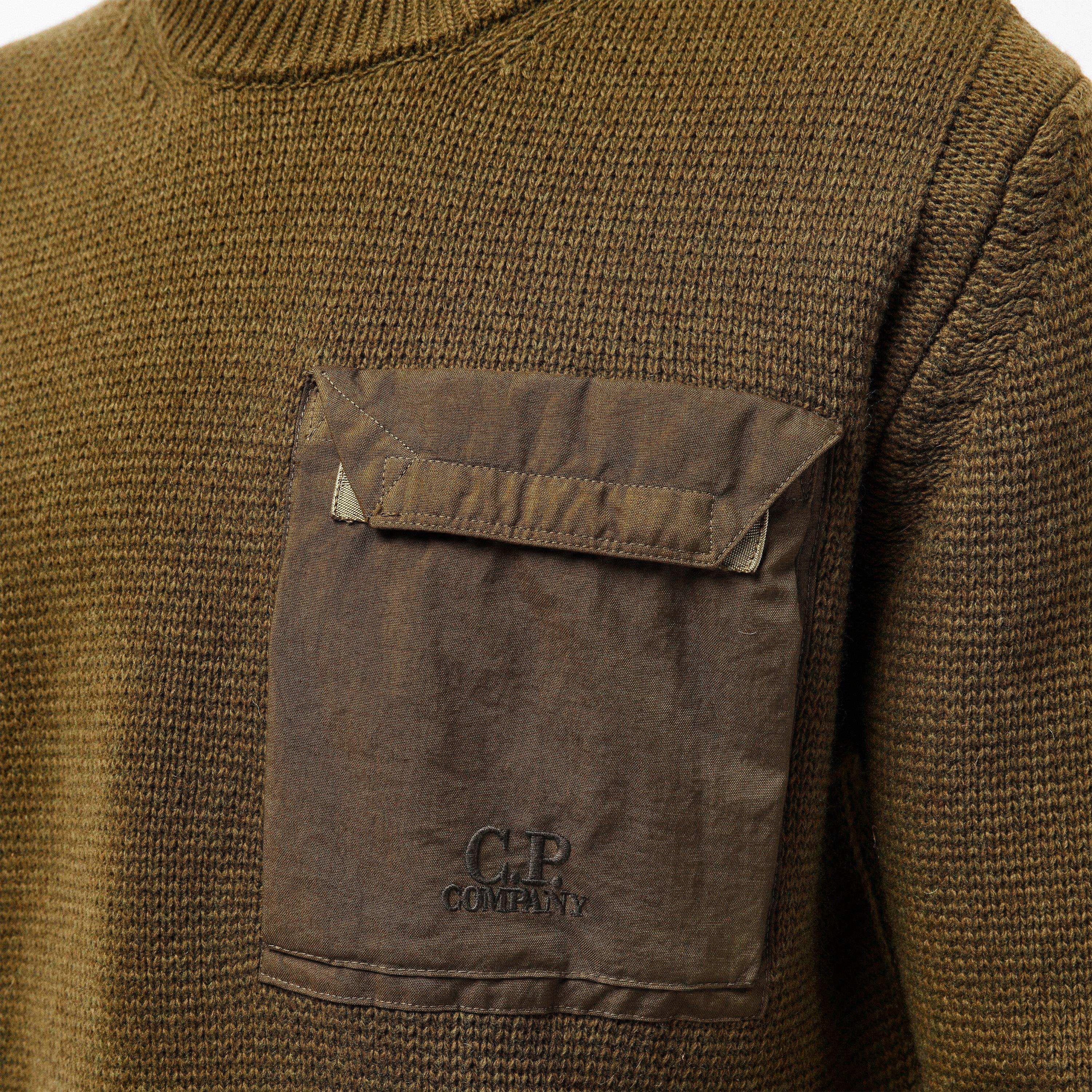 Capers 652 - CP Company - Men's Chest Pocket quarter Zip Knitted Top - 5