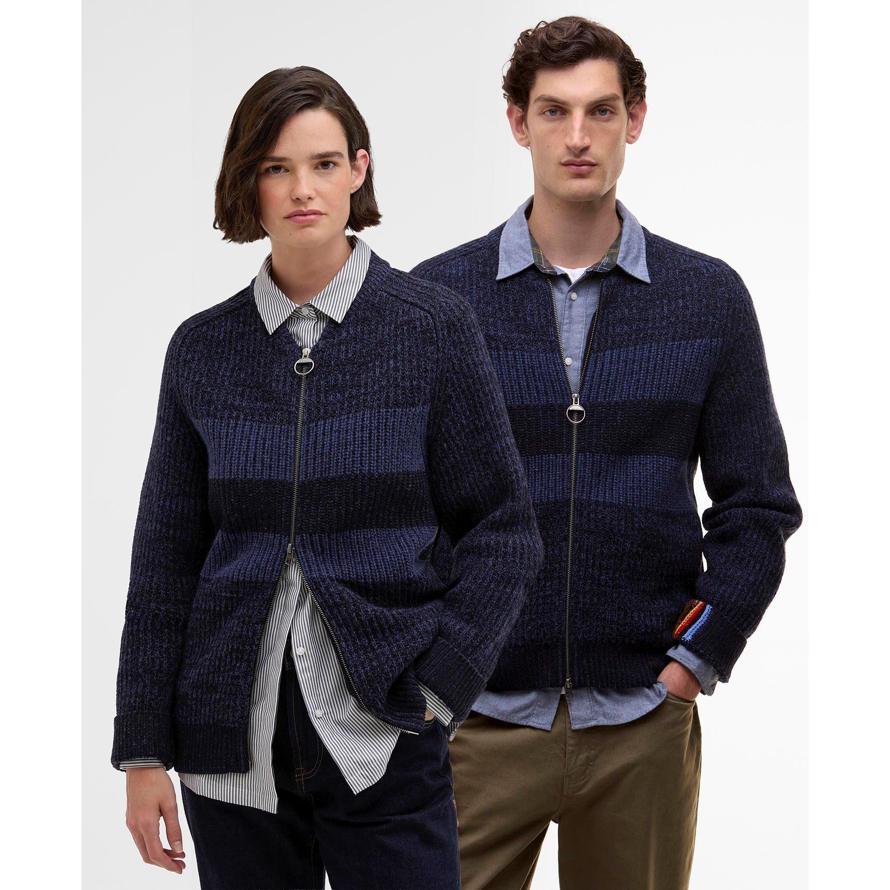 Navy NY91 - Paul Smith X Barbour - Men's Knitted Top - 2