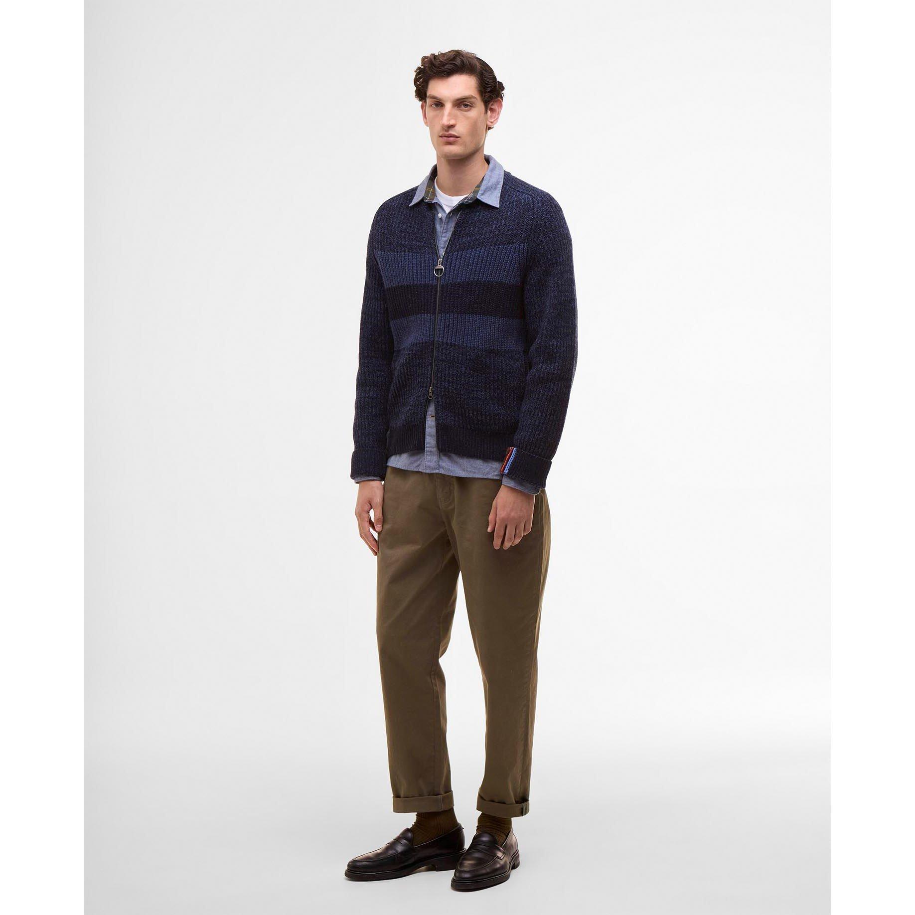 Navy NY91 - Paul Smith X Barbour - Men's Knitted Top - 3