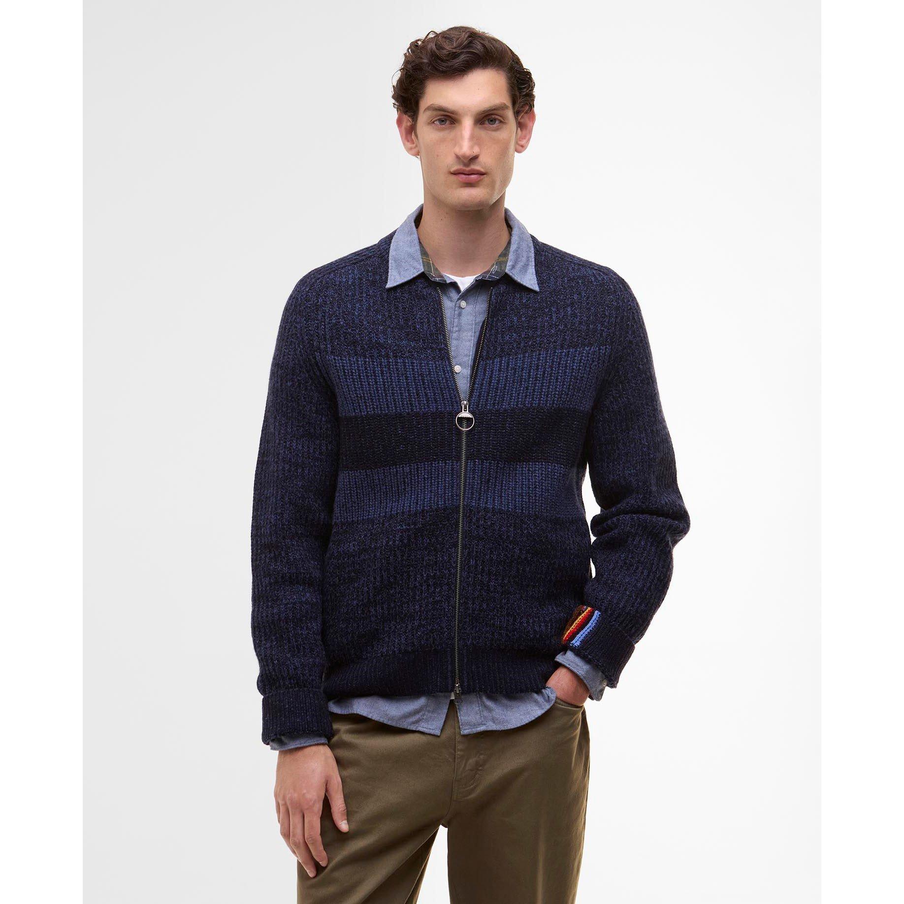 Navy NY91 - Paul Smith X Barbour - Men's Knitted Top - 5