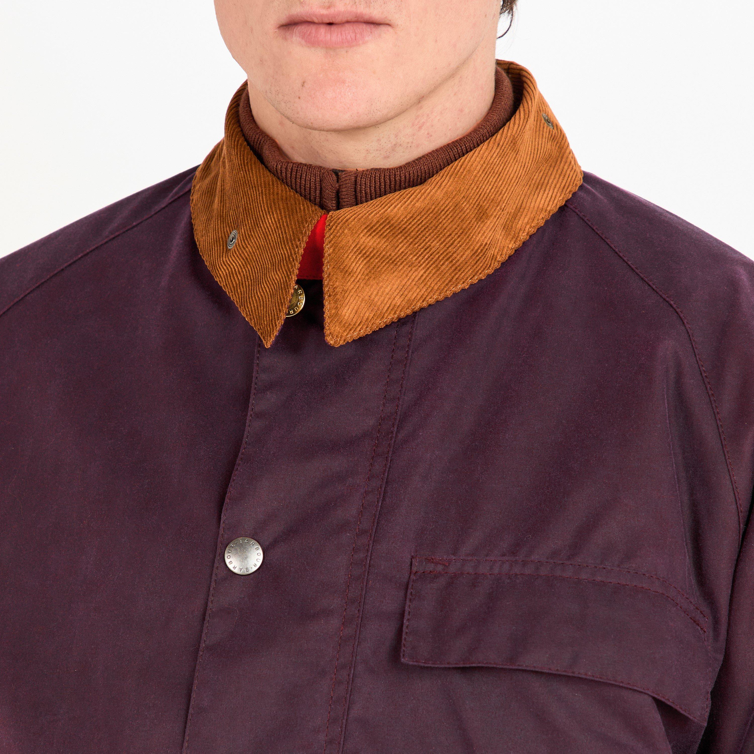 Grape PU71 - Paul Smith X Barbour - Men's Transport Waxed Jacket - 5