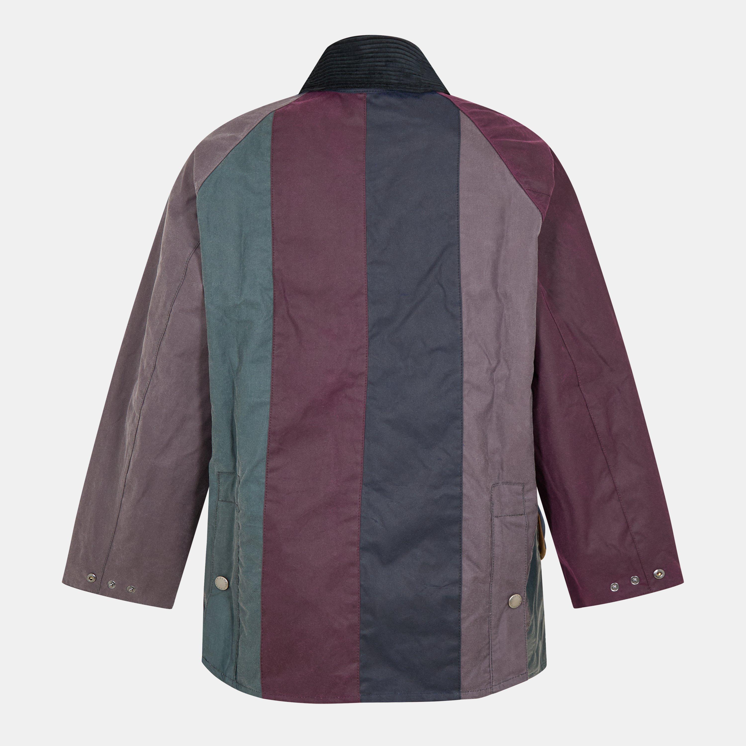 Stripe MI11 - Paul Smith X Barbour - Men's Bedale Striped Oversized Waxed Wax Jacket - 2