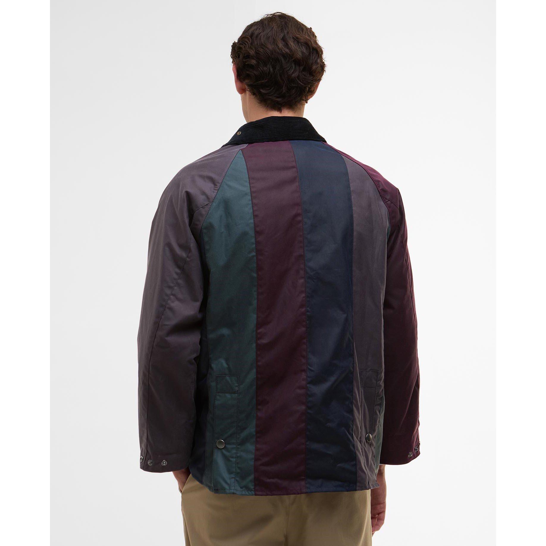 Stripe MI11 - Paul Smith X Barbour - Men's Bedale Striped Oversized Waxed Wax Jacket - 7