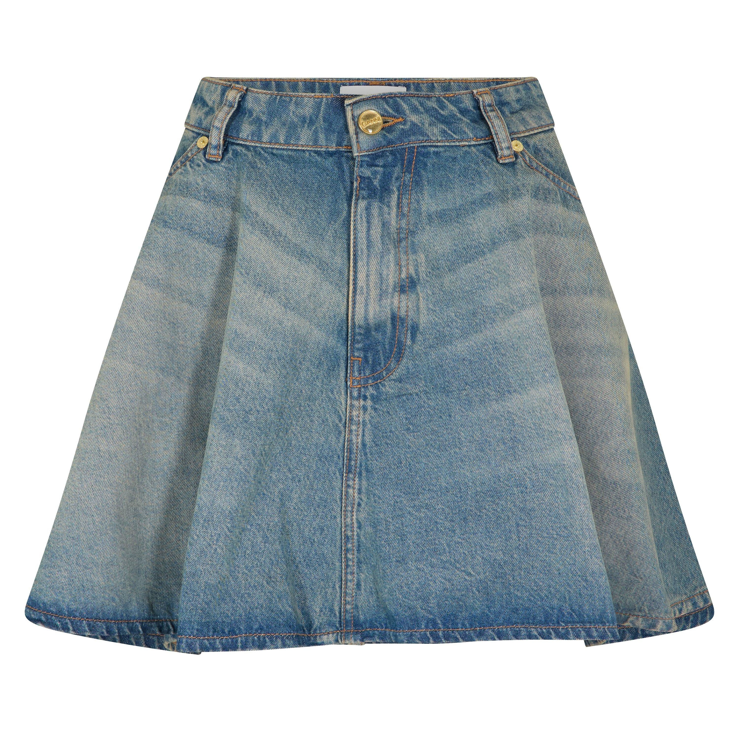 Mid Blue - Ganni - Ganni Denim Mini Ld61 - 1