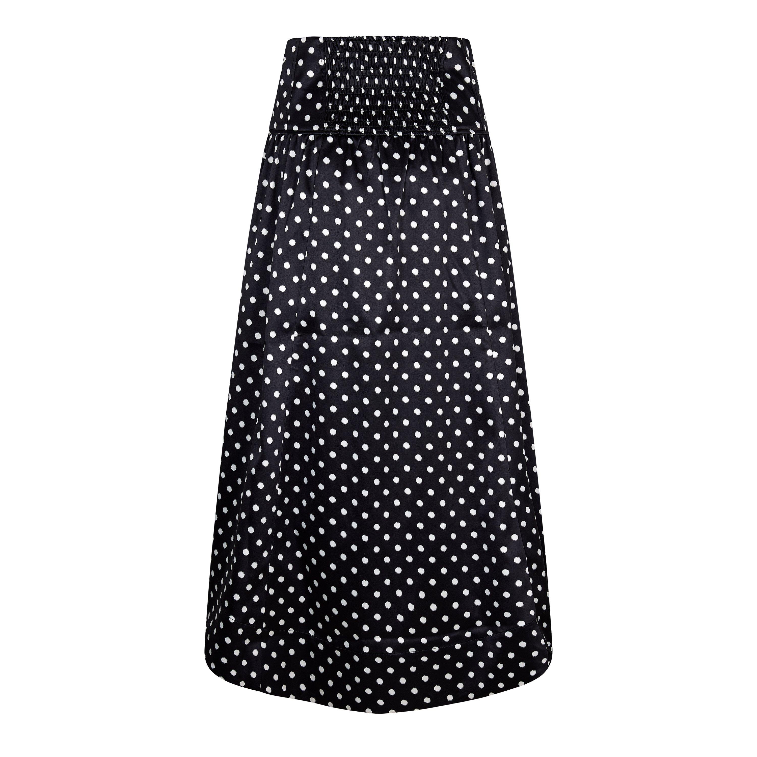 Black - Ganni - Ganni Polka Skirt Ld61 - 2