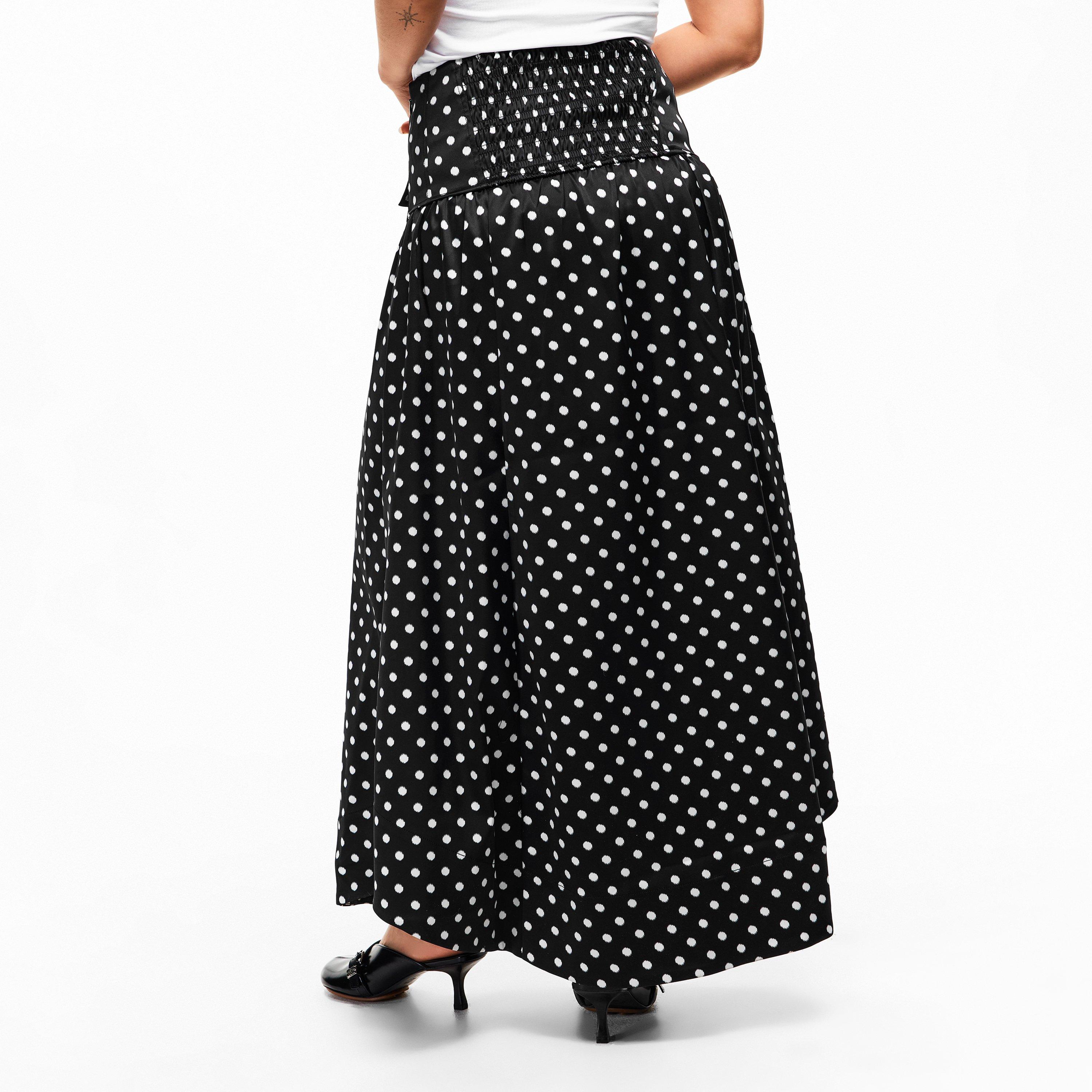 Black - Ganni - Ganni Polka Skirt Ld61 - 4