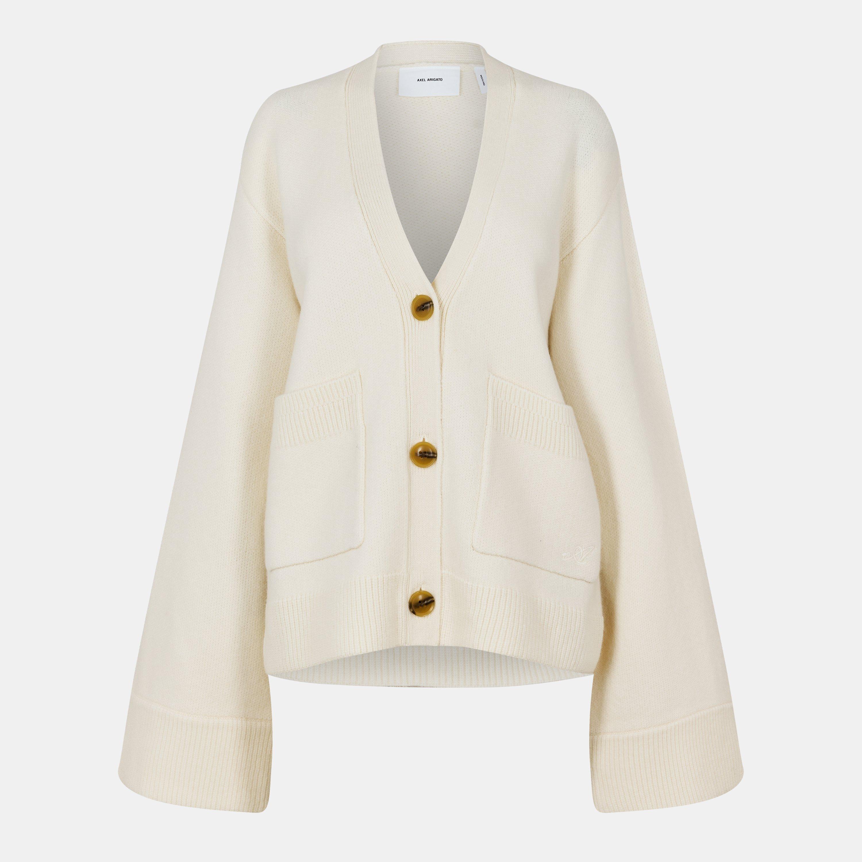 Axel Arigato Women's Relaxed Cardigan -  Off White - Size 14 (L)