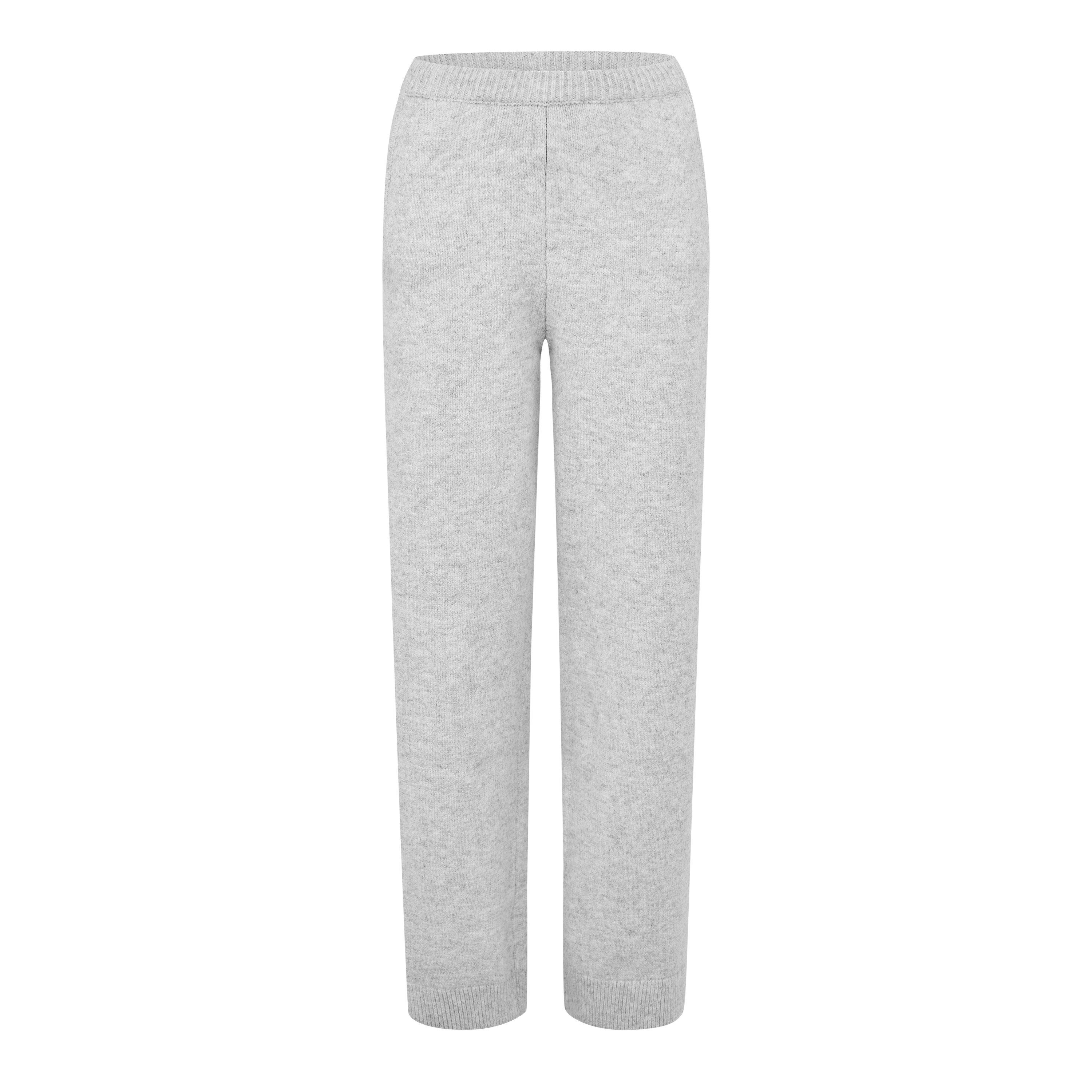 Grey - The Couture Club - Women's Emblem Knit Trousers - 1