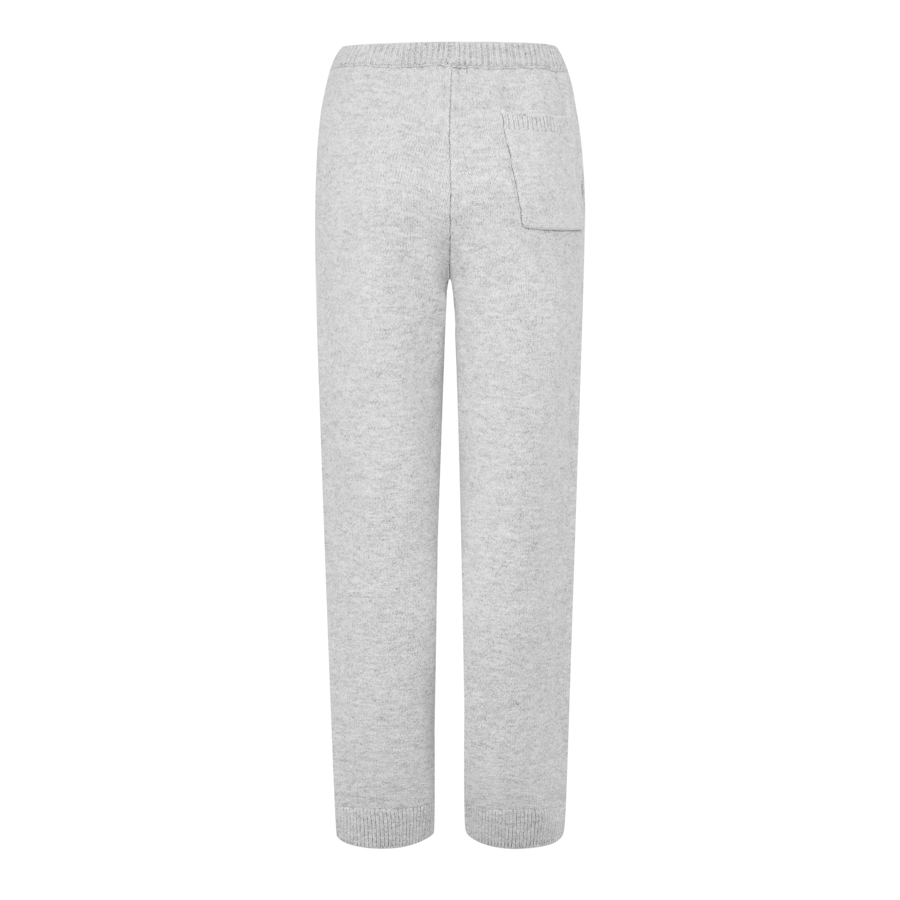 Grey - The Couture Club - Women's Emblem Knit Trousers - 2