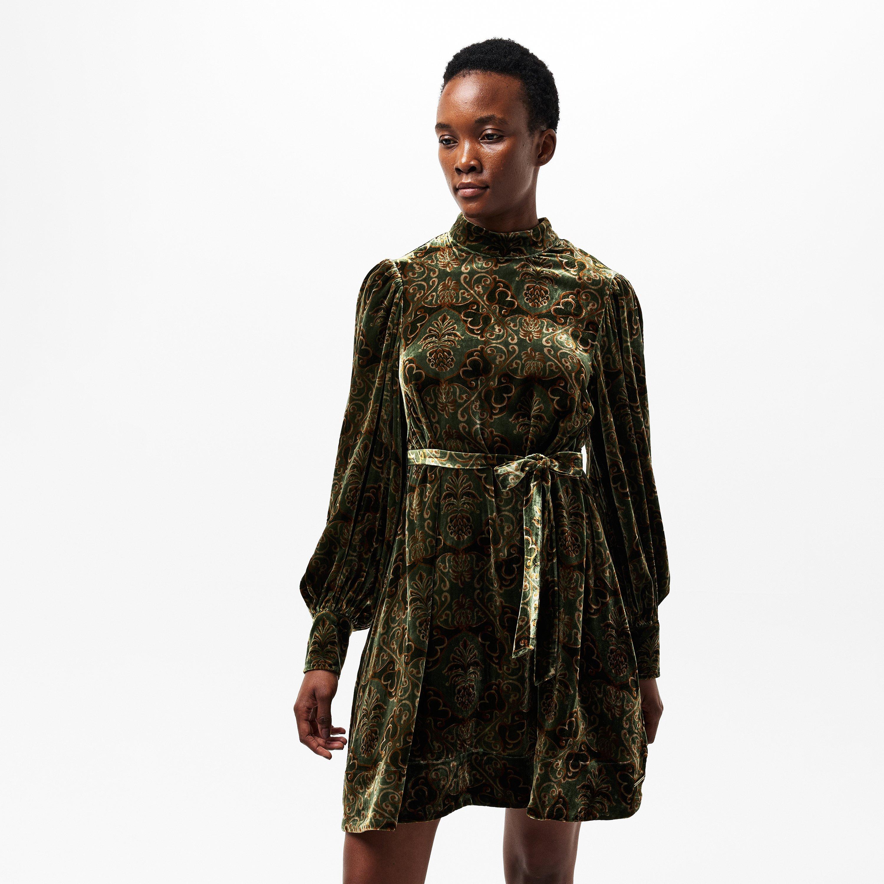 Pineapple Print - Barbour x Farm Rio - x FARM Rio Ana Clara Mini Dress - 3