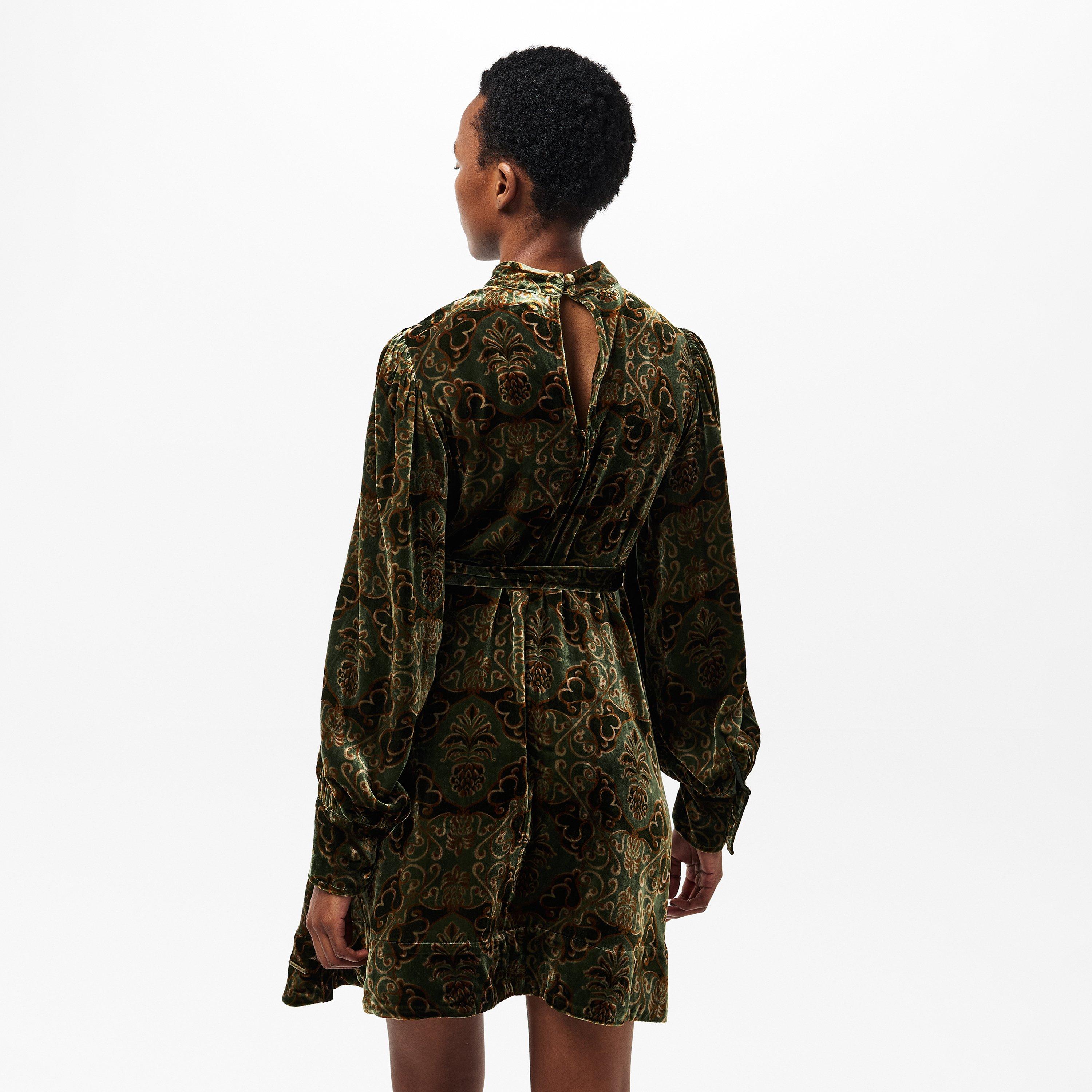 Pineapple Print - Barbour x Farm Rio - x FARM Rio Ana Clara Mini Dress - 4