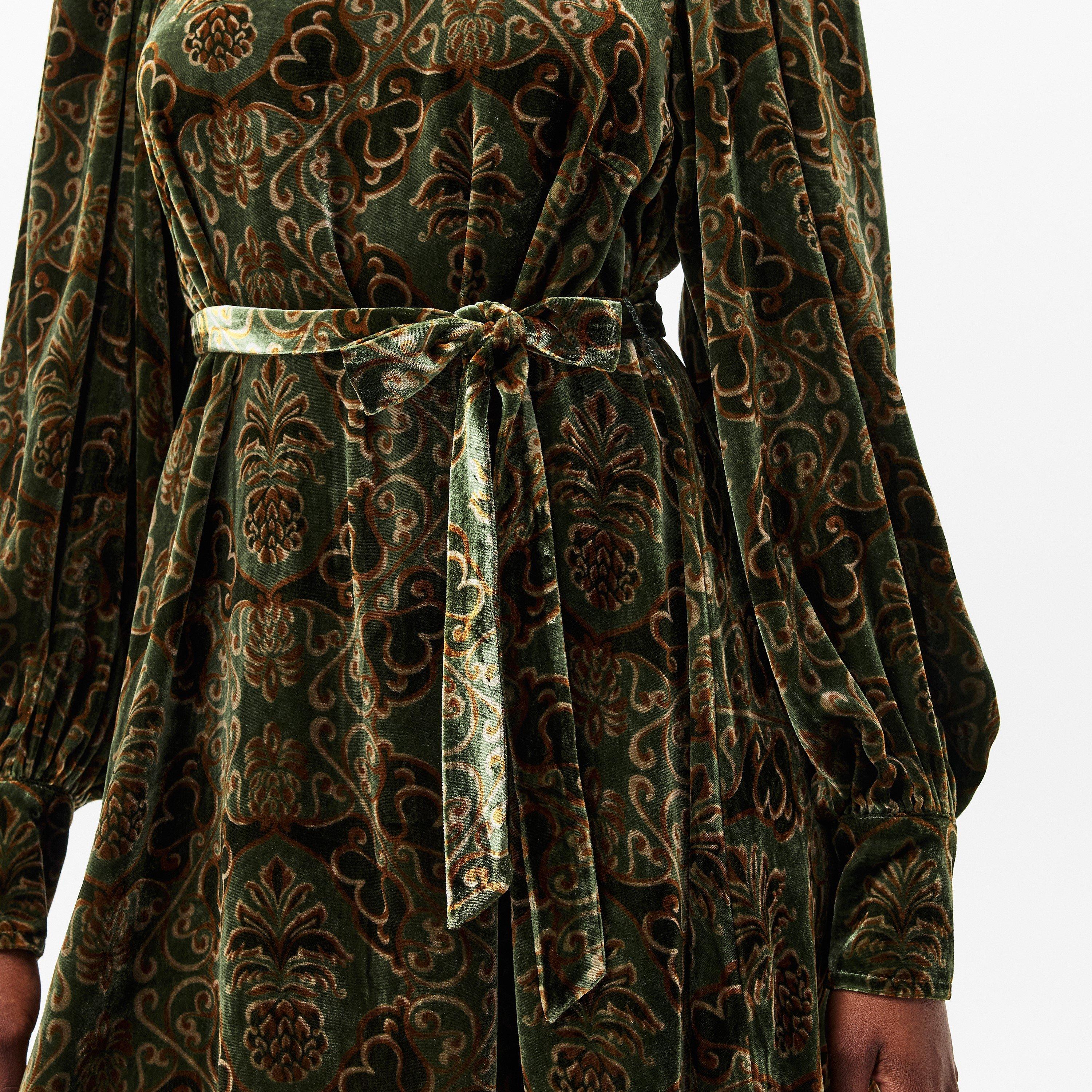 Pineapple Print - Barbour x Farm Rio - x FARM Rio Ana Clara Mini Dress - 5