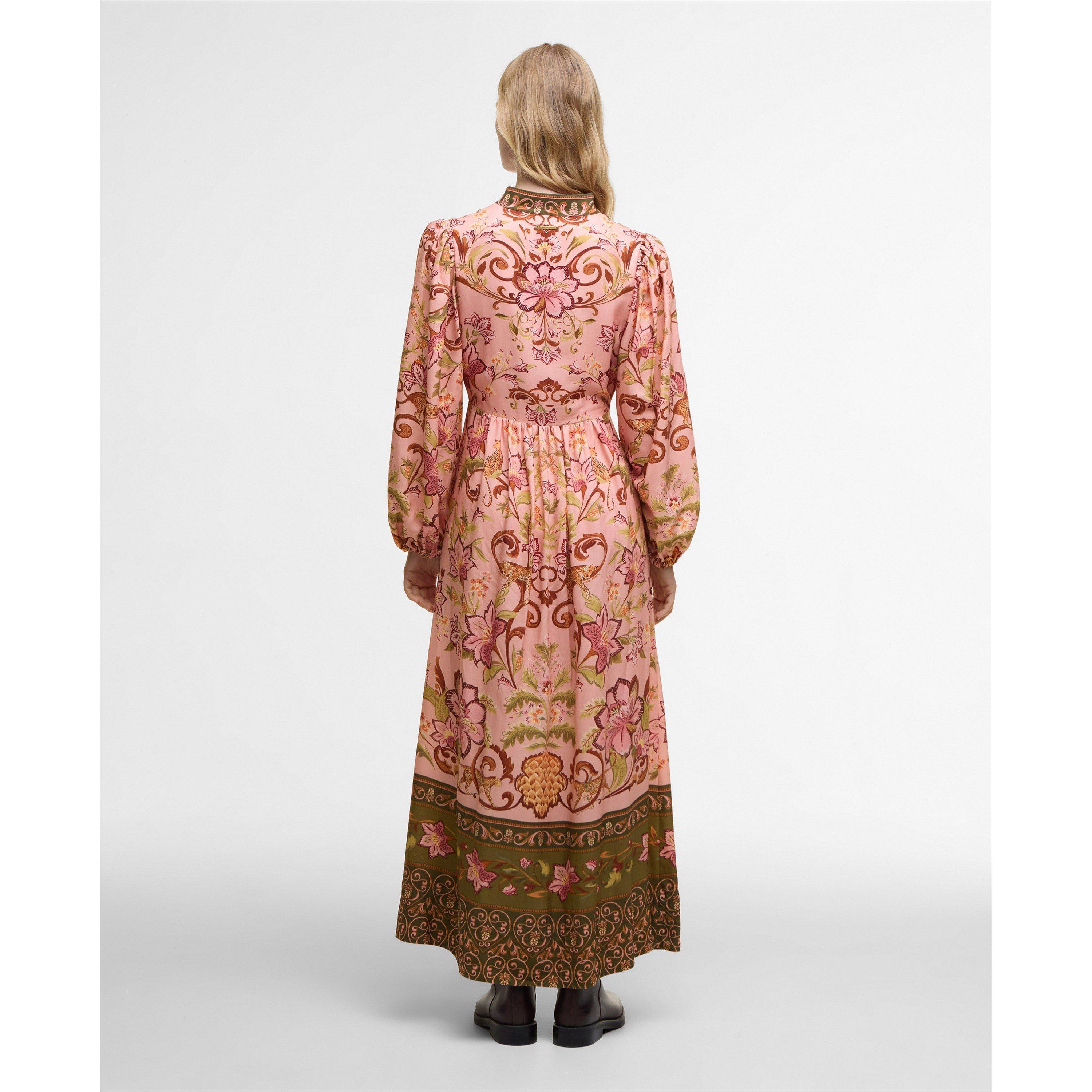 Tropical Print - Barbour x Farm Rio - x FARM Rio Alice Long Sleeve Maxi Dress - 3
