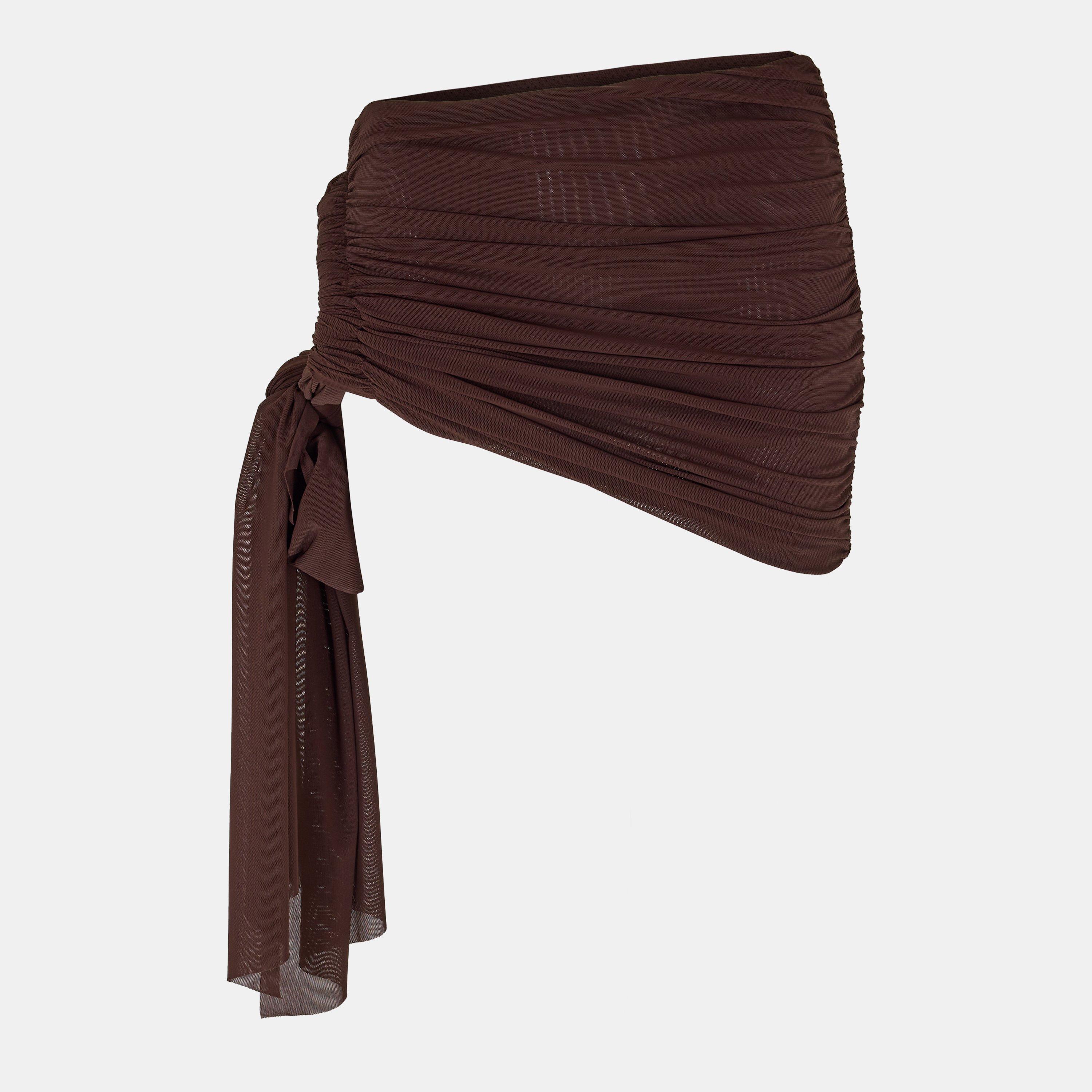 Brown - Mars The Label - Women's Cover Up Sarong - 1