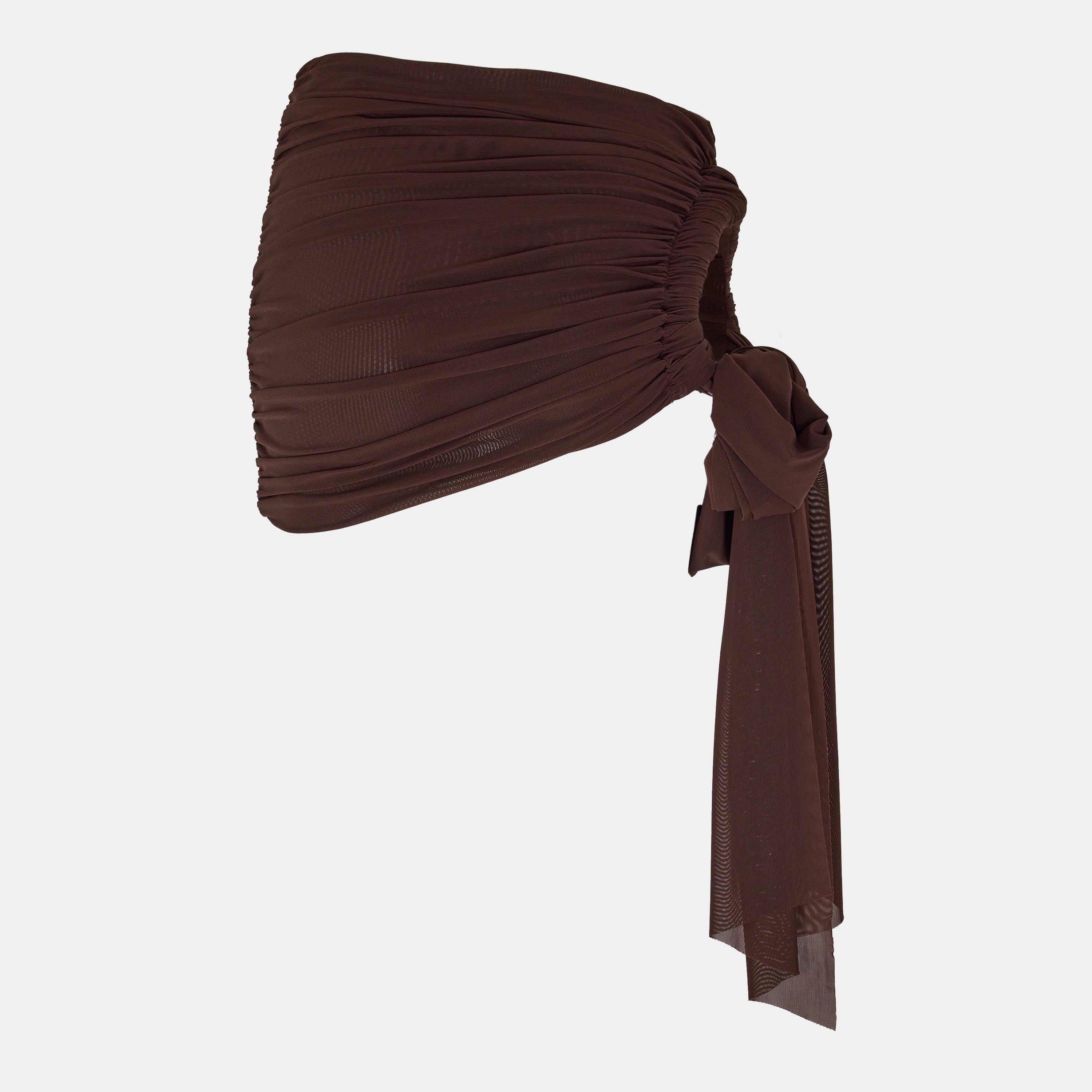 Brown - Mars The Label - Women's Cover Up Sarong - 2