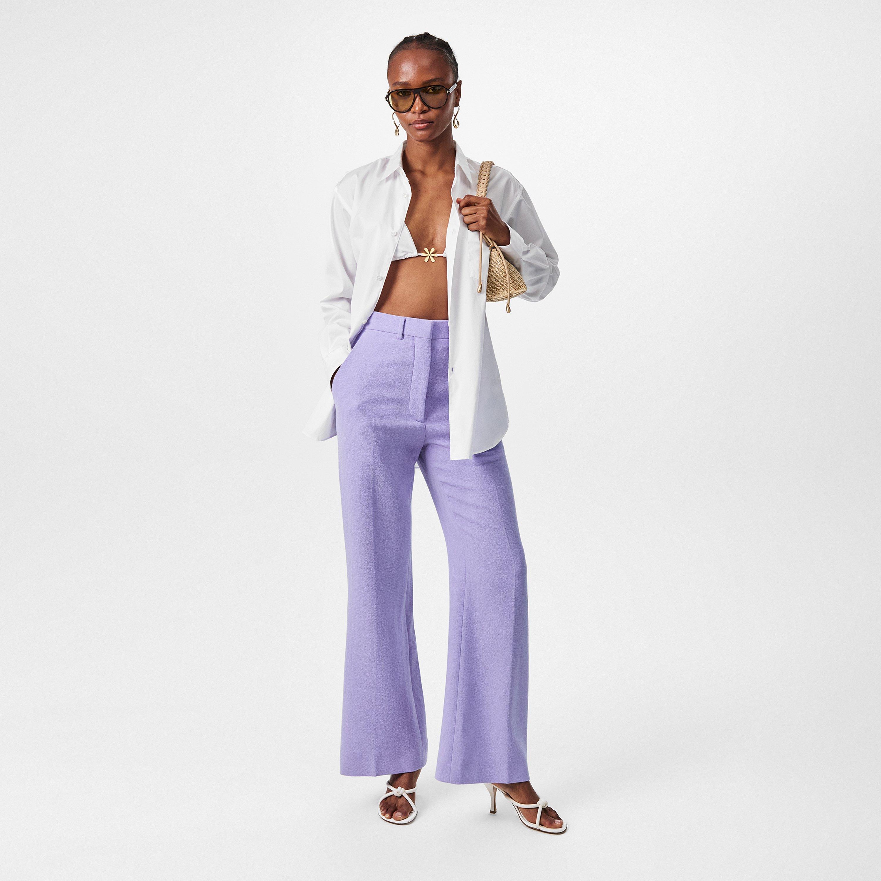Purple - Casablanca - Women's Casa Flare Trouser - 6