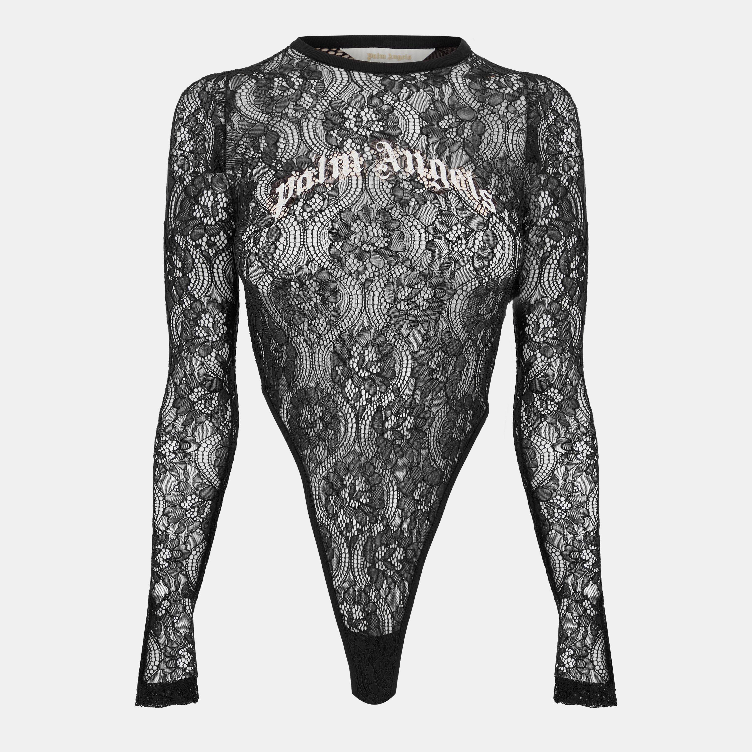 Black - Palm Angels - Women's Lace Bodysuit - 1
