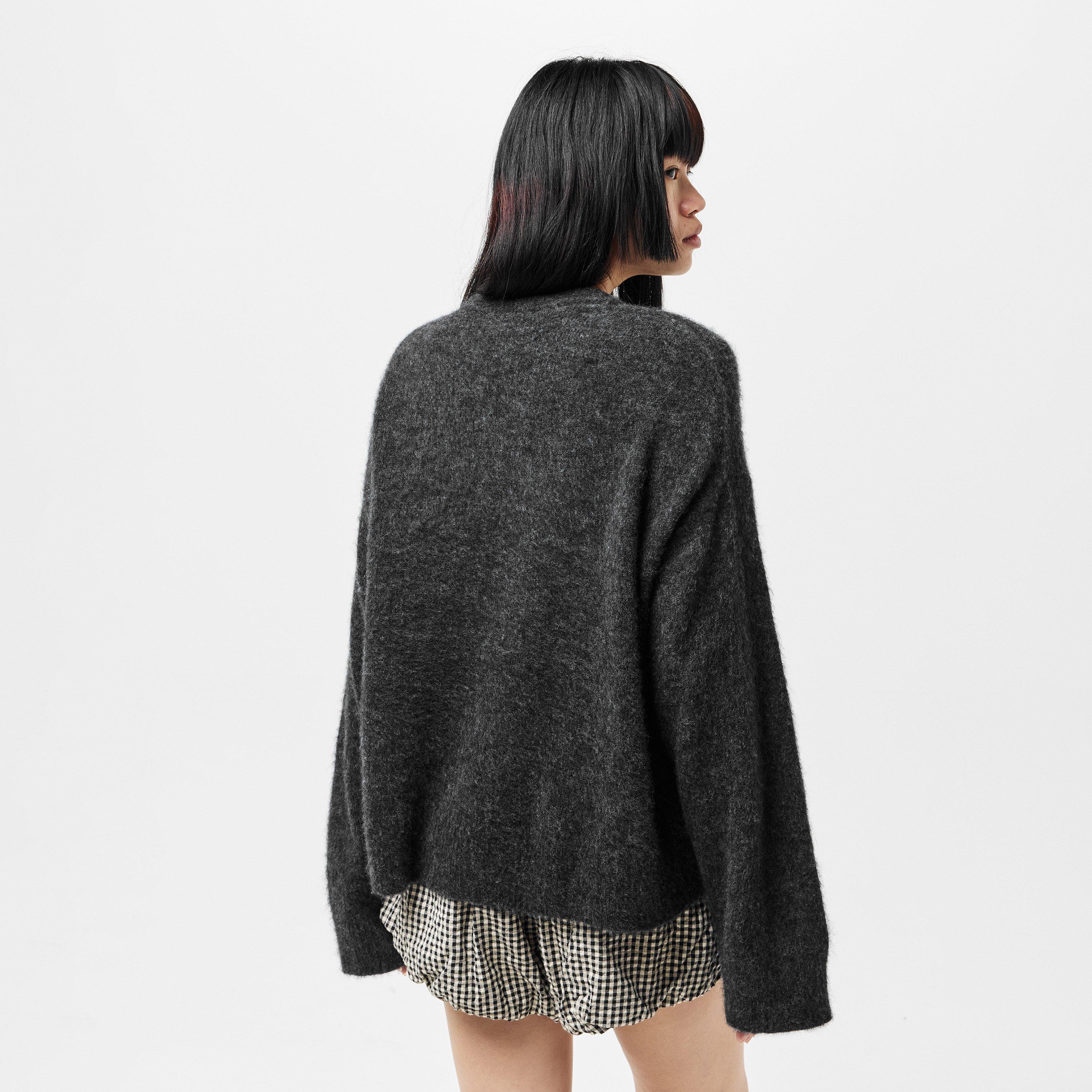 Phantom - Ganni - Women's Banana Wool Crew Neck Jumper - 4