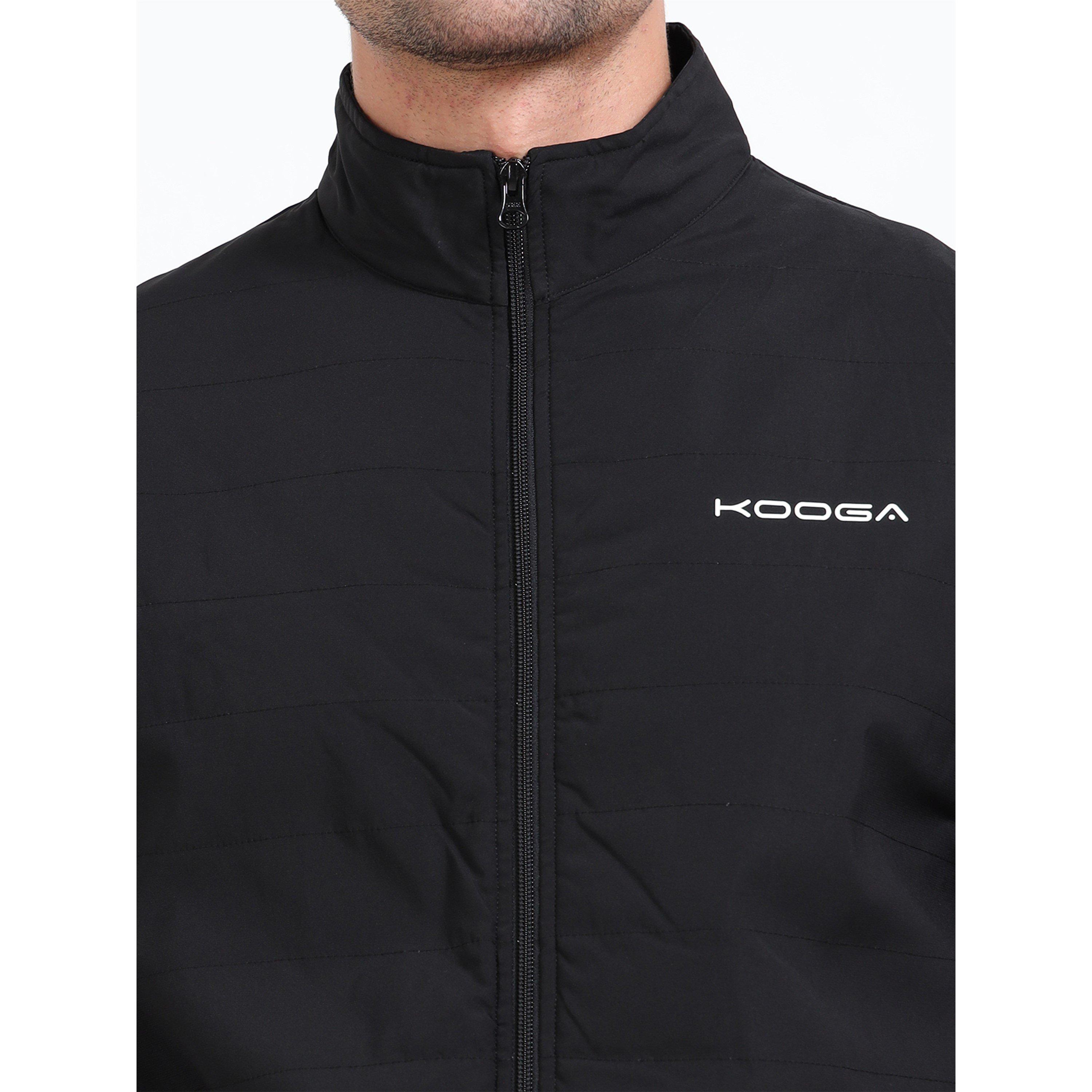 Zwart - KooGa - Kooga Hybrid Quilted Long Sleeve Softshell Rugby Jacket - 2