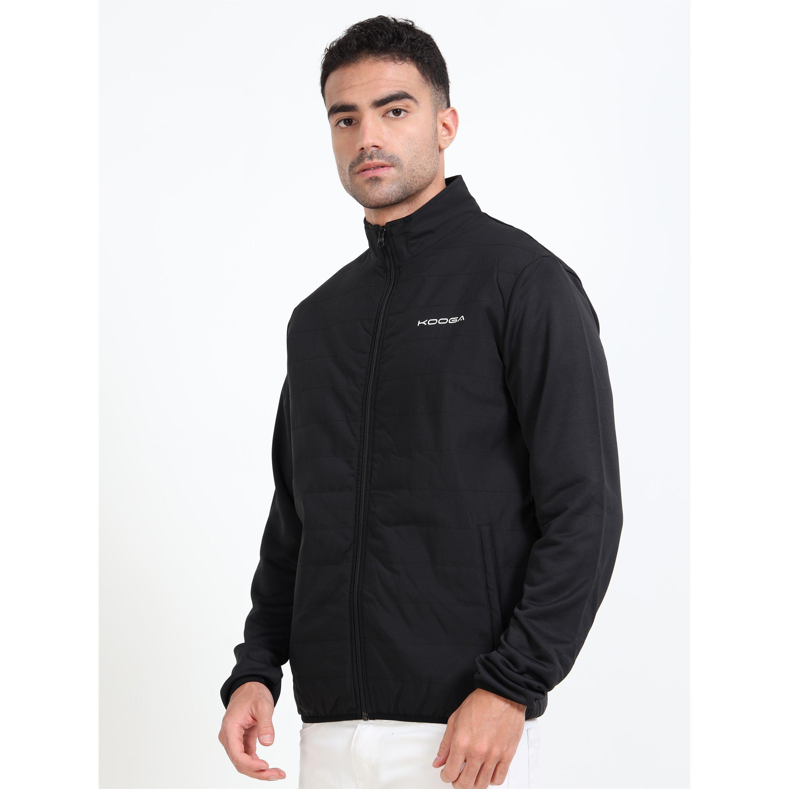 Zwart - KooGa - Kooga Hybrid Quilted Long Sleeve Softshell Rugby Jacket - 3