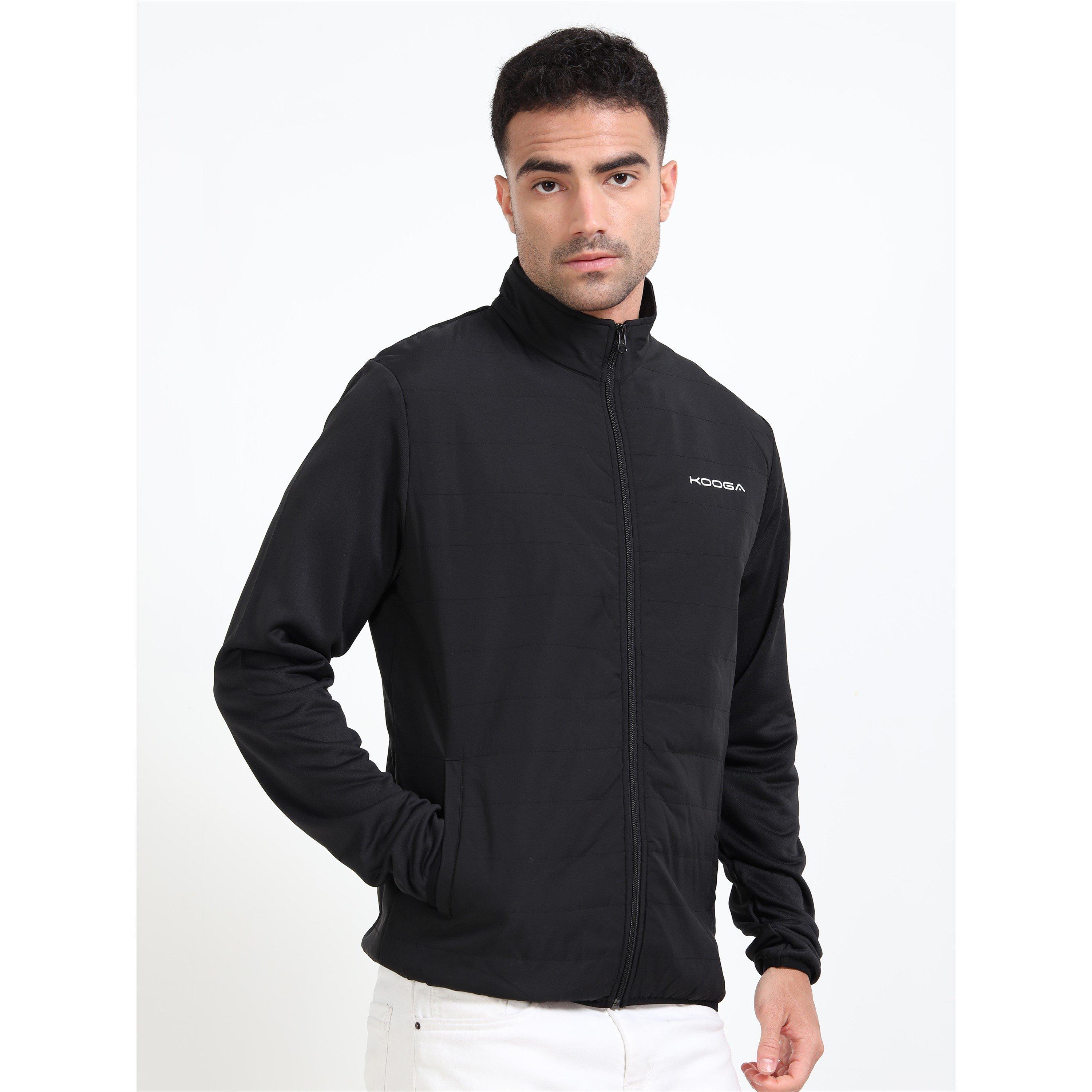 Zwart - KooGa - Kooga Hybrid Quilted Long Sleeve Softshell Rugby Jacket - 4