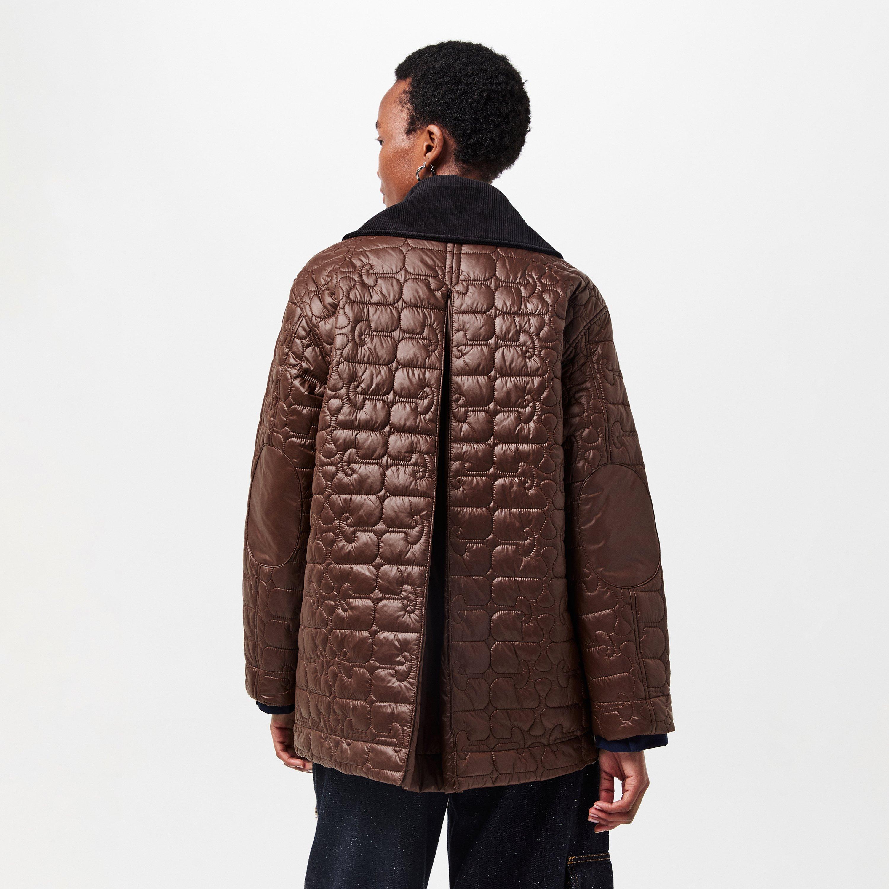 Chicory Coffee - Ganni - Women's  Lightweight Quilted Jacket - 4