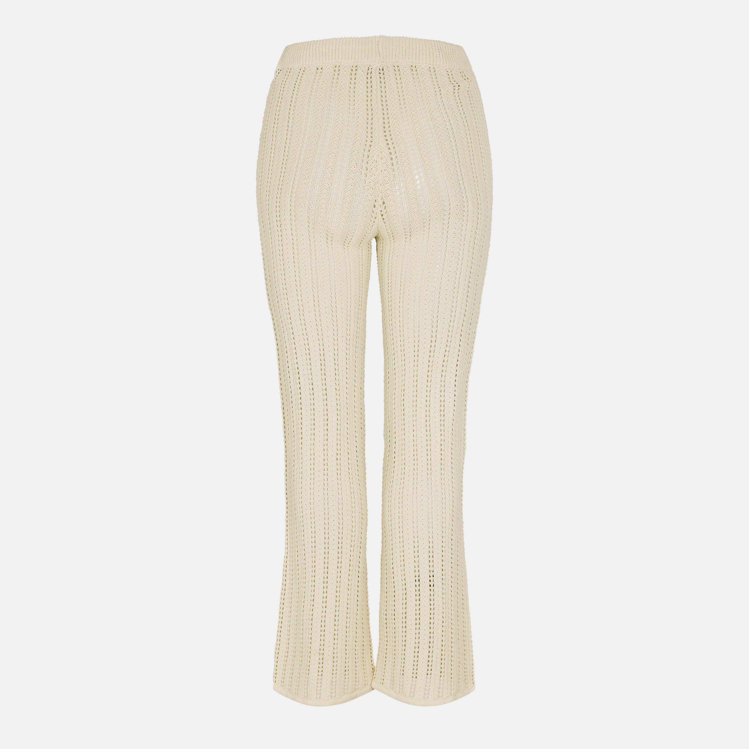 Birch - Noisy May - Knitted Flared Trousers - 2